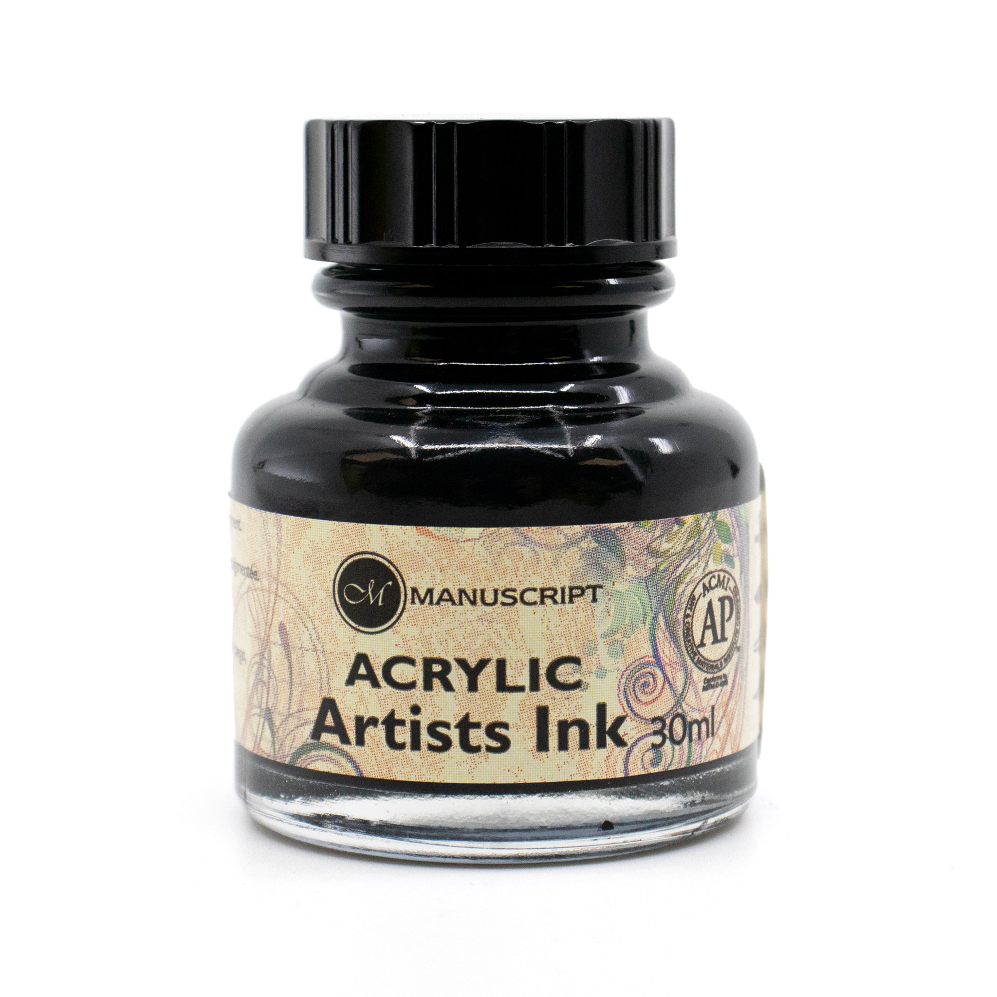 Manuscript Black Acrylic Ink 30 ml - While Qty's Last