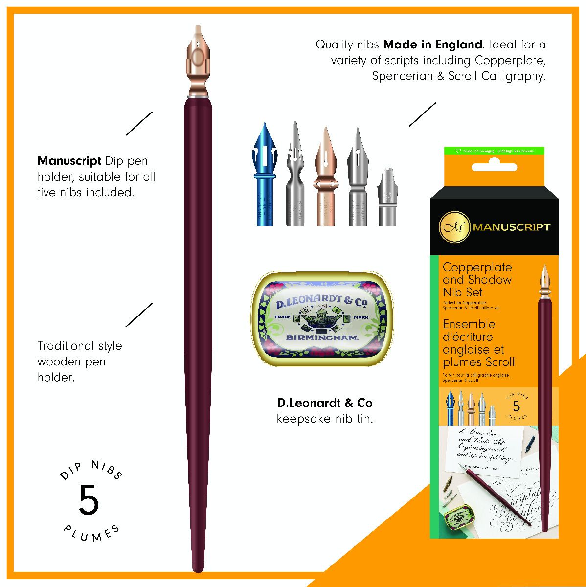 Manuscript Leonardt Copperplate & Shadow - While Qty's Last