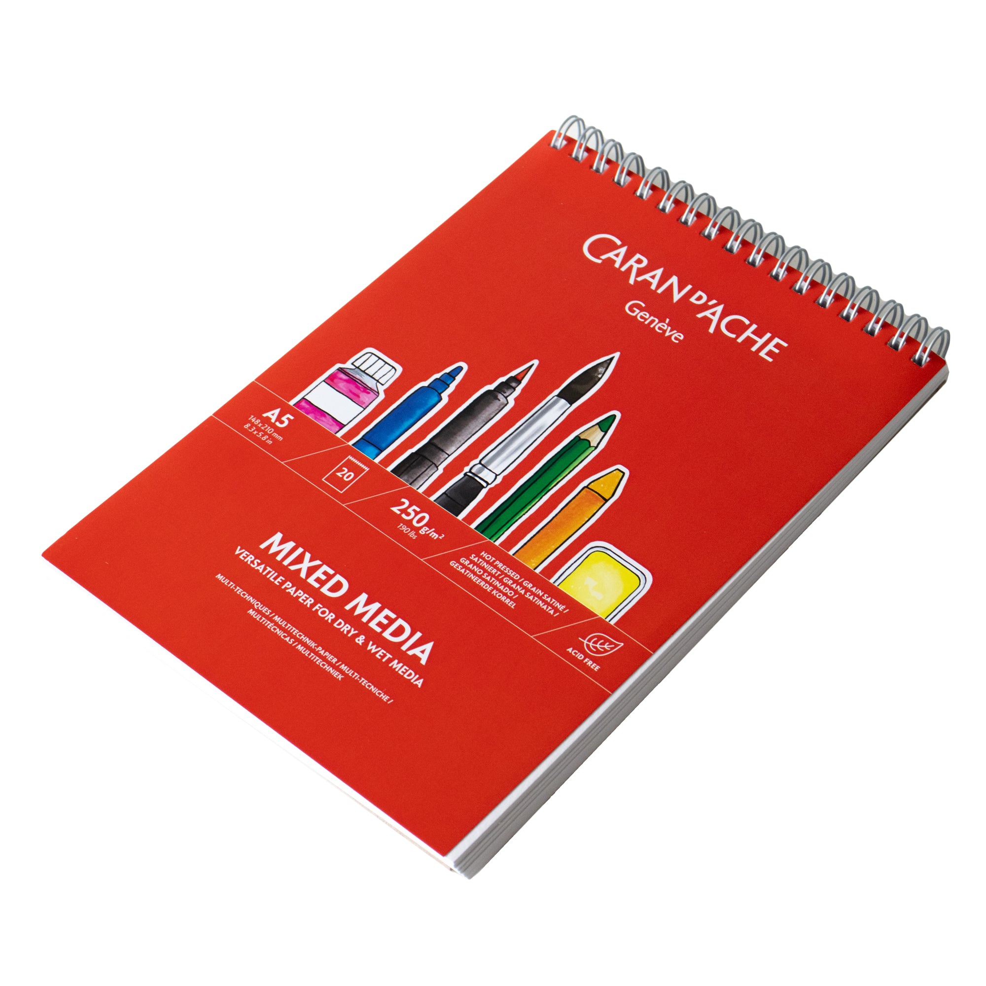 Caran d'Ache Mixed Media Pad A5 - Wirebound