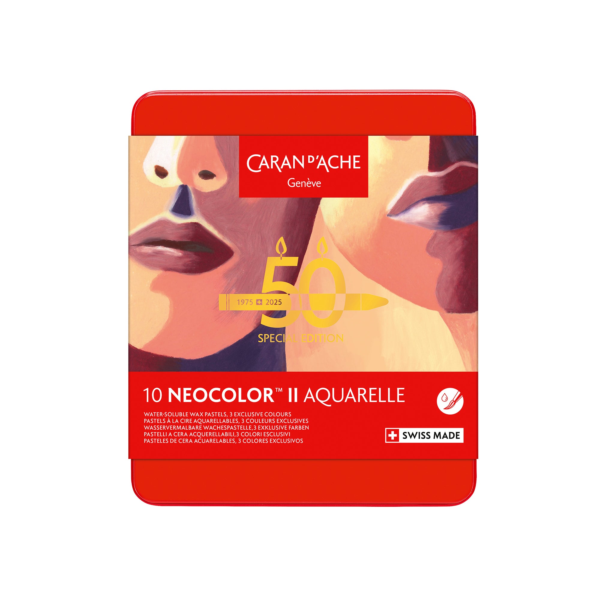 Caran d'Ache Neocolor II - 50 Years Portrait Set of 10