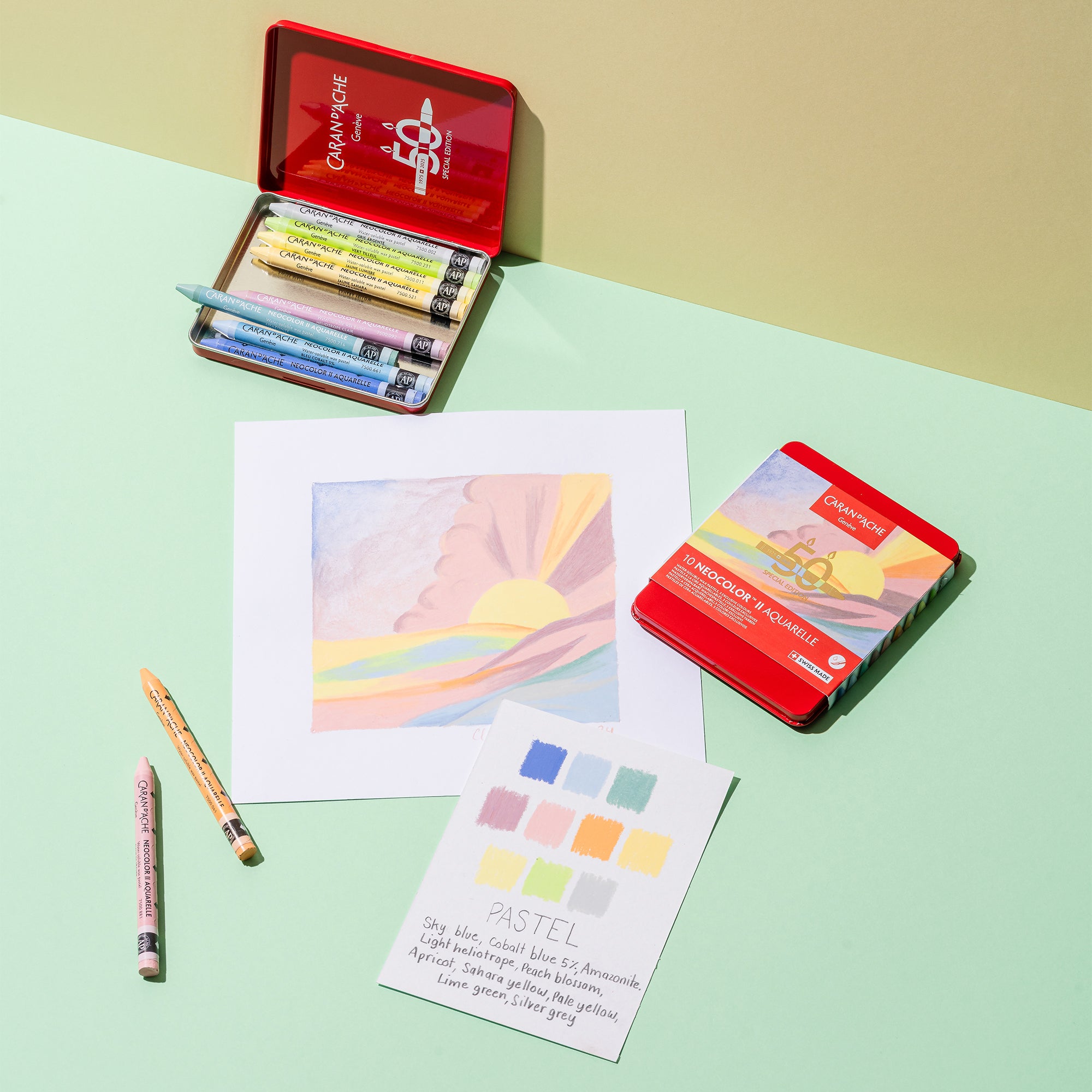 Caran d'Ache Neocolor II - 50 Years Pastel Set of 10