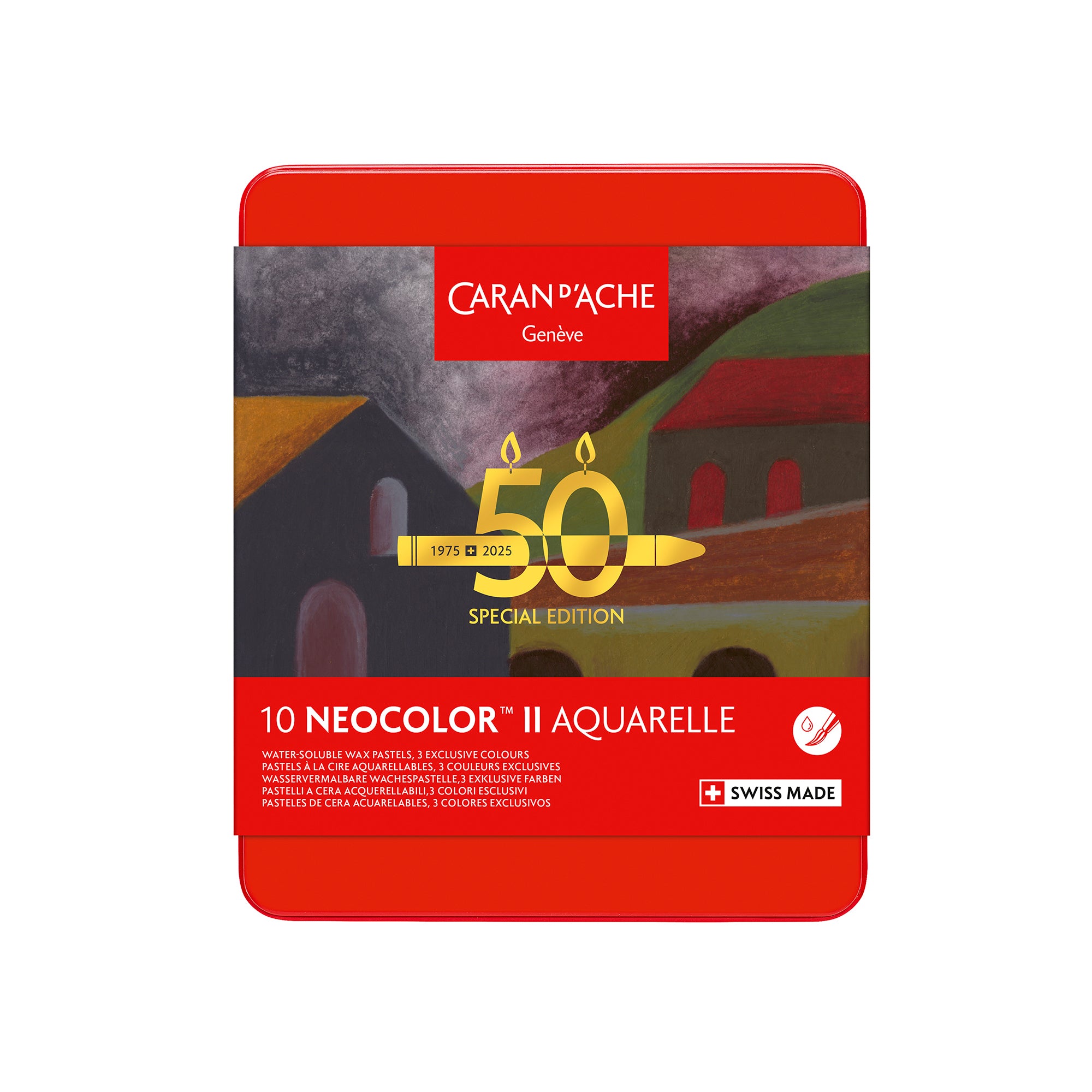 Caran d'Ache Neocolor II - 50 Years Dark Set of 10