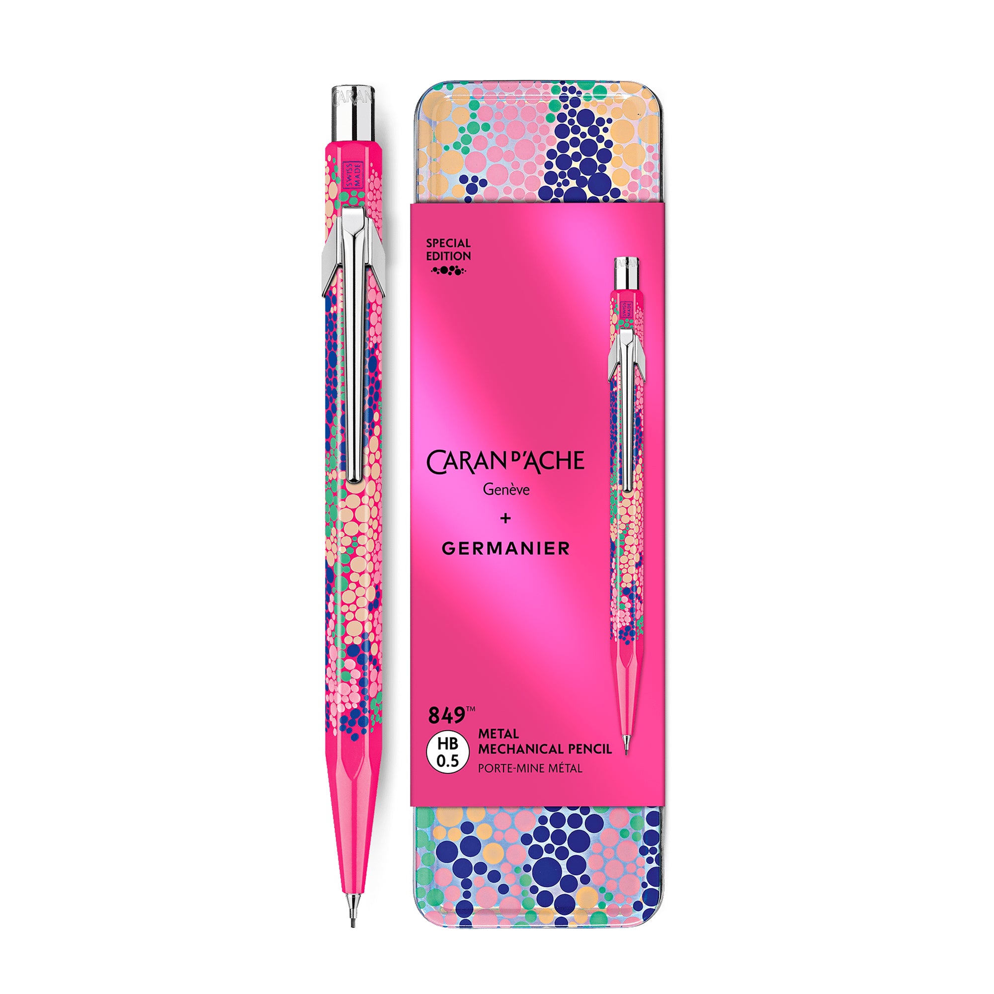Caran d'Ache 849 Germanier Edition Mechanical Pencil - Neon Pink