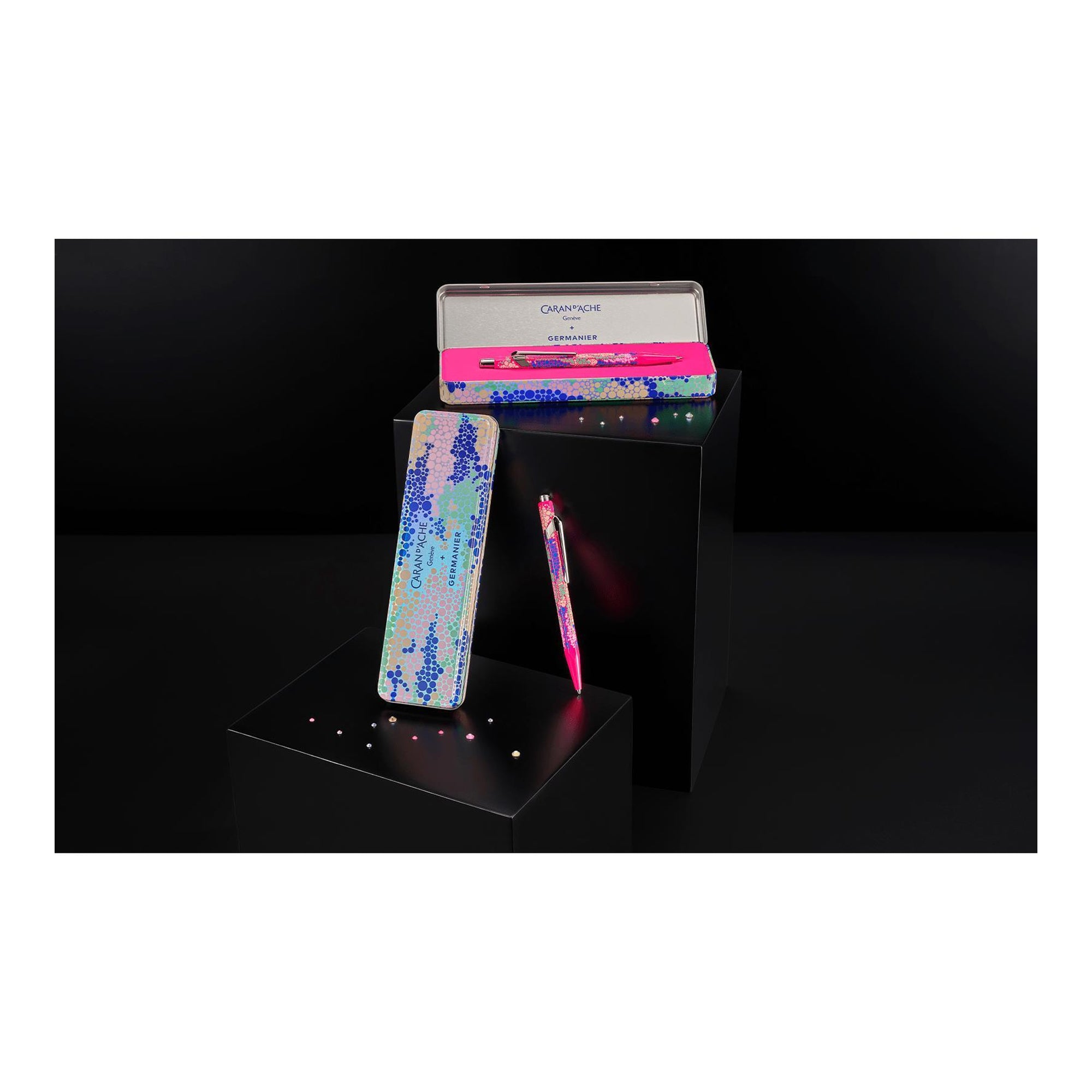 Caran d'Ache 849 Germanier Edition Medium Ballpoint Pen - Neon Pink
