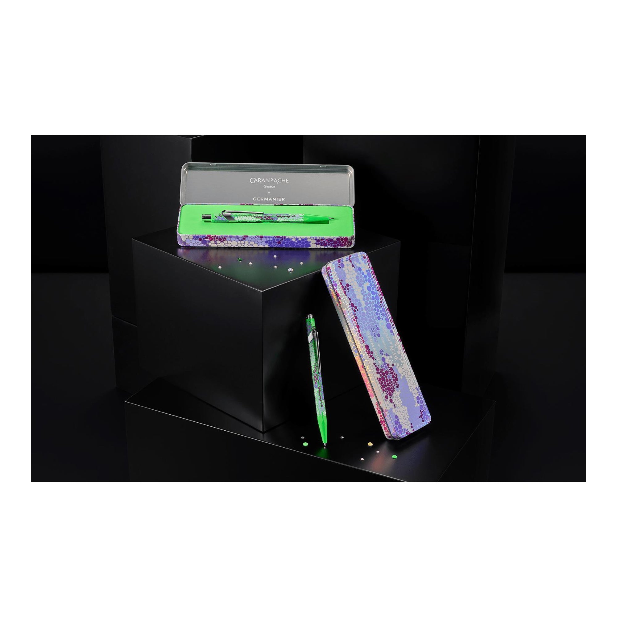 Caran d'Ache 849 Germanier Edition Medium Ballpoint Pen - Neon Green