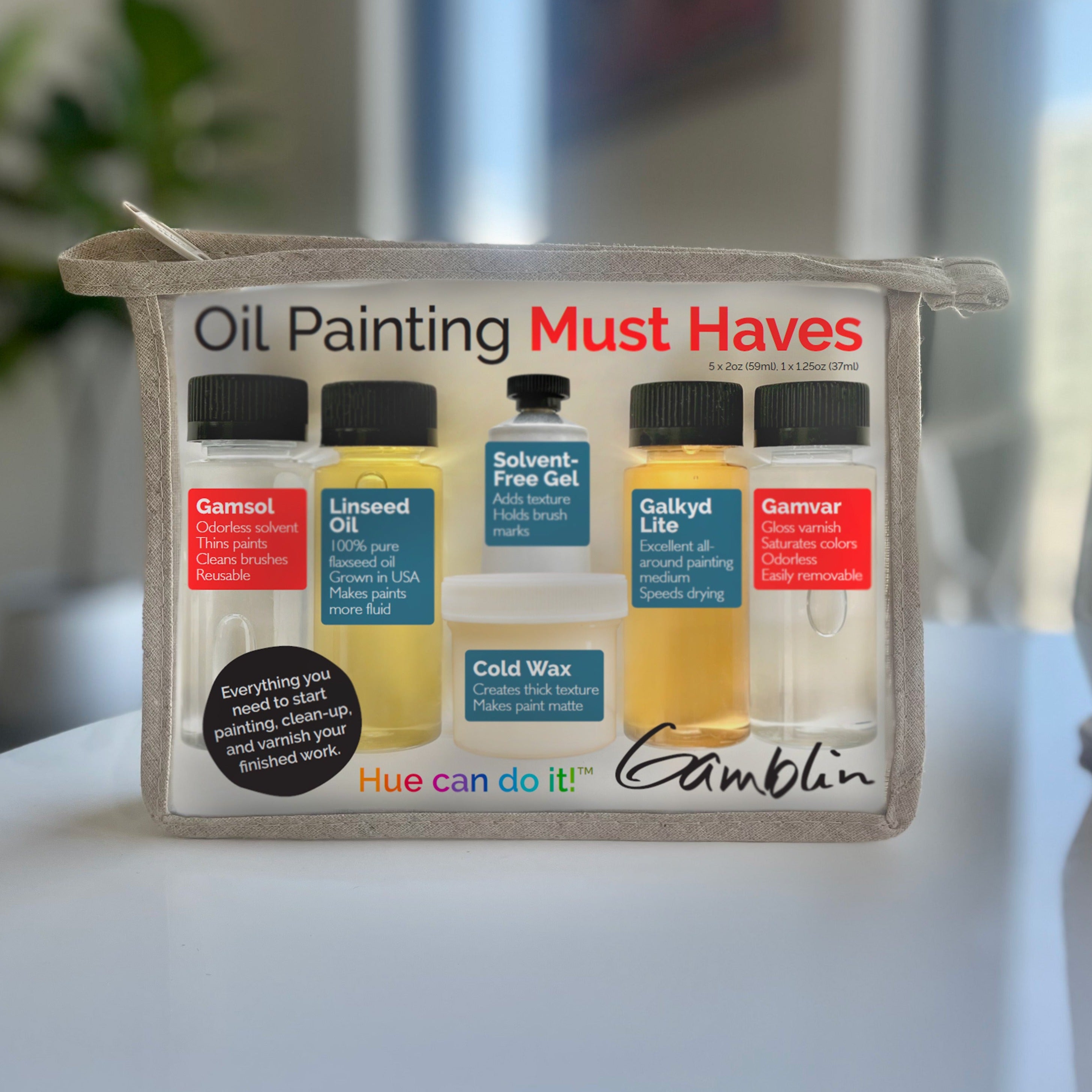 Gamblin Oil Painting Must Haves Medium Set of 6