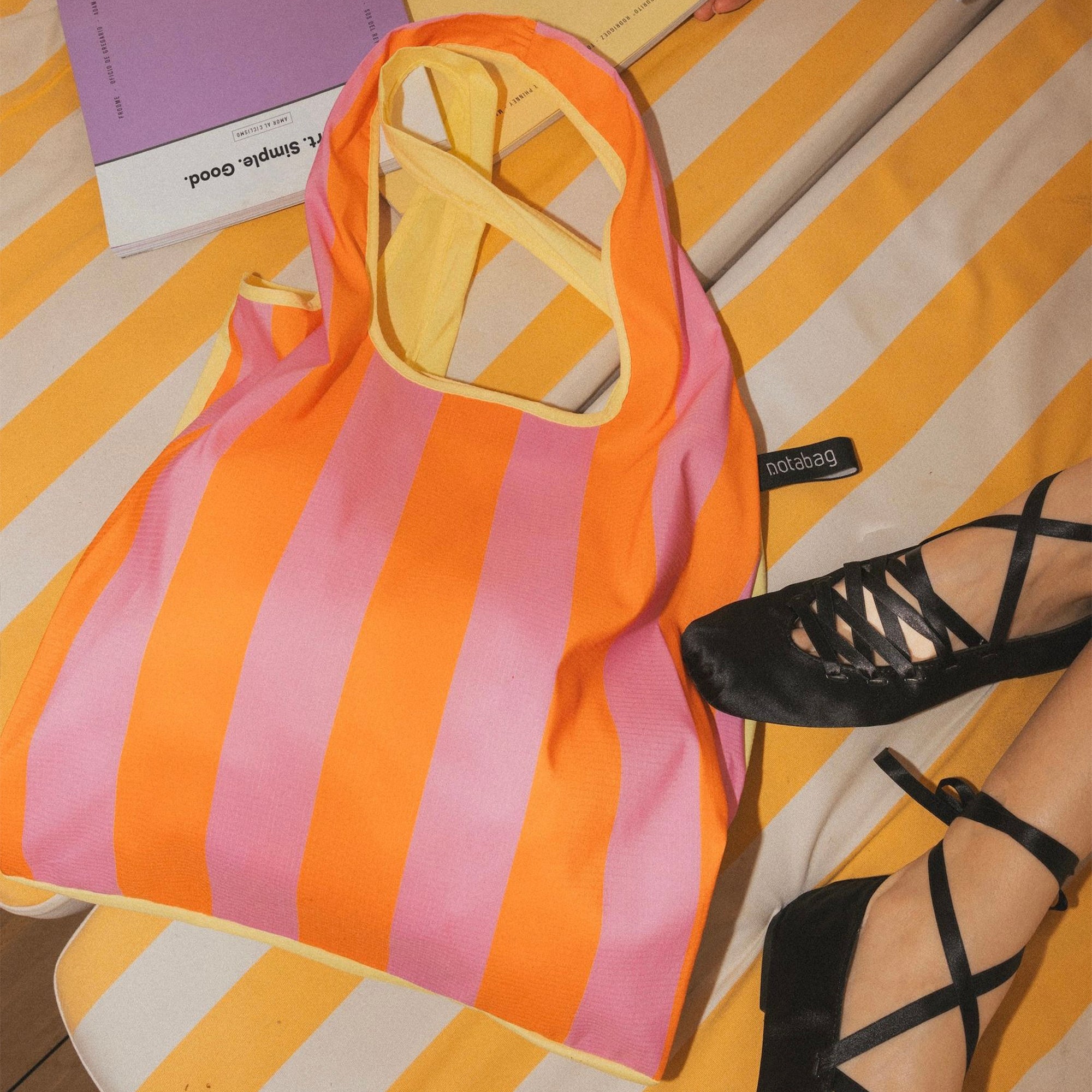 Notabag Tote – Vanilla Stripes