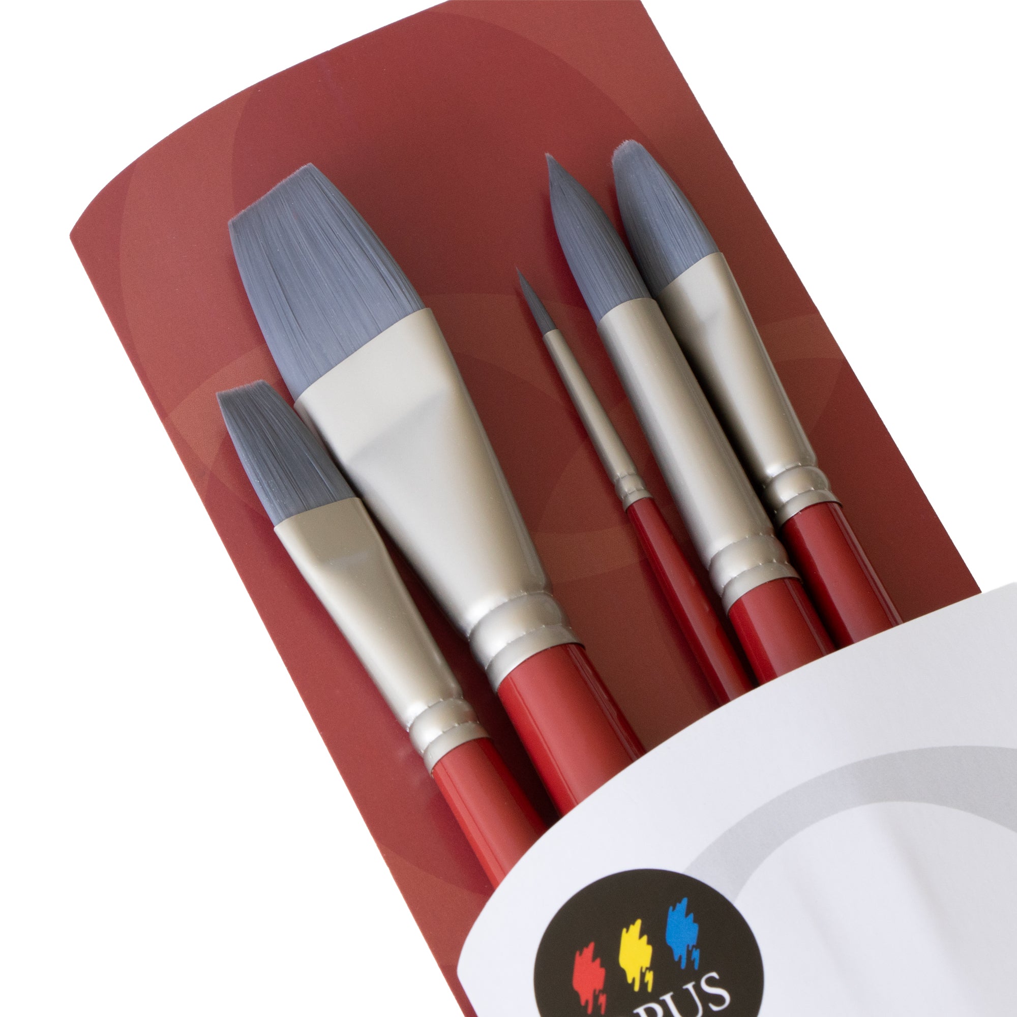 Opus Denman Long-handled Brush Assorted Set of 5