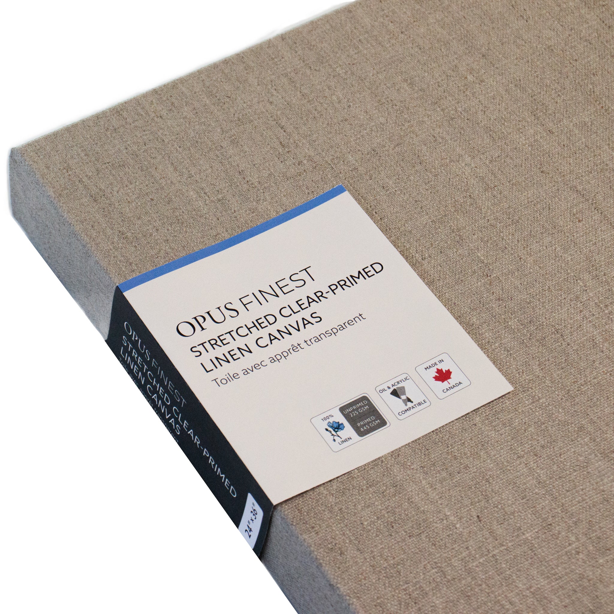 Opus Finest Stretched Clear-Primed Linen 8oz