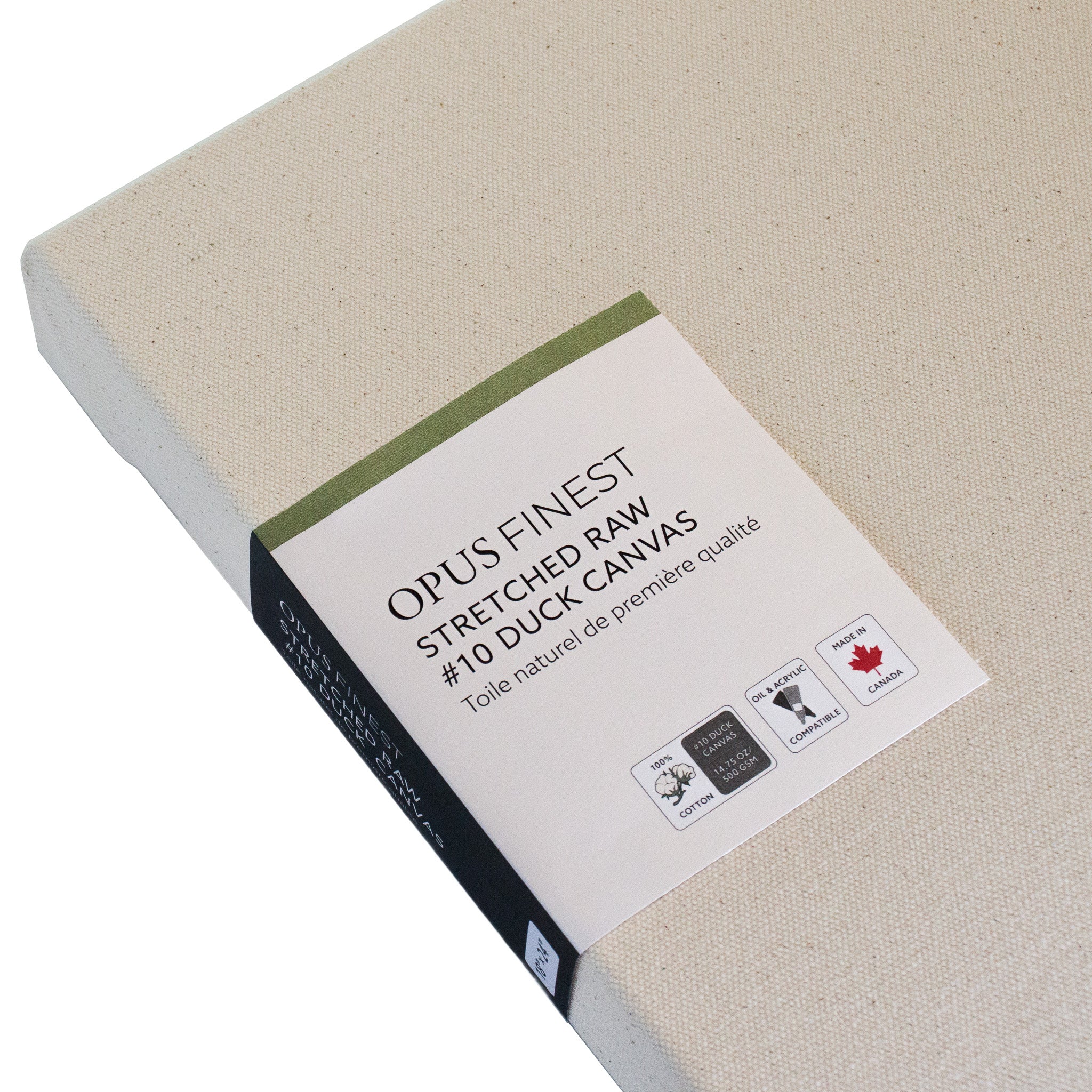 Opus Finest Stretched Raw Canvas #10 Duck