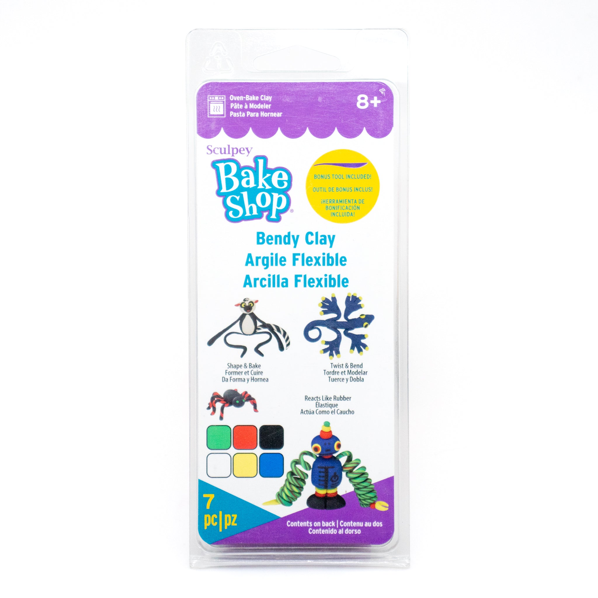 Sculpey Bake Shop Bendy Clay Set of 7