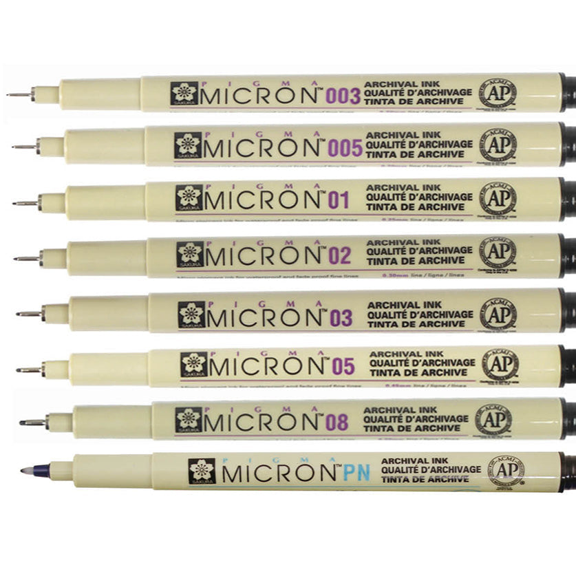 Sakura Pigma Micron Pens - Black