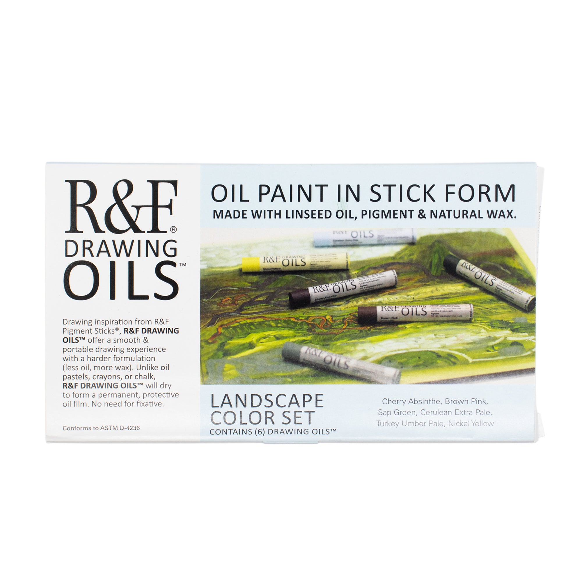 R&F Drawing Oil Color Set of 6 - Landscape