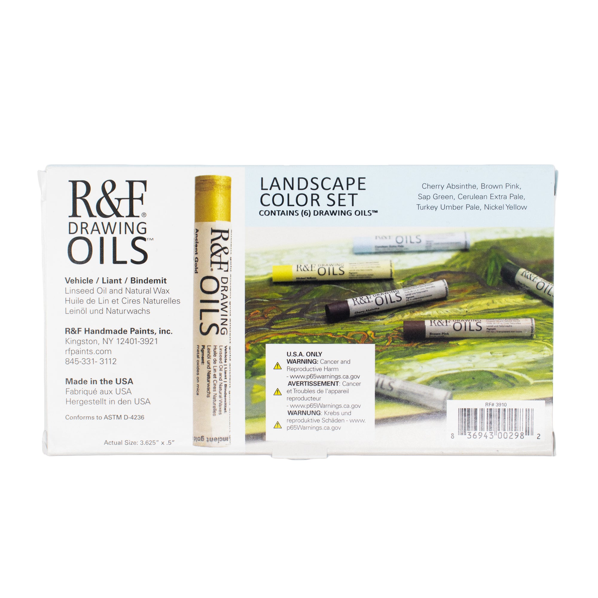 R&F Drawing Oil Color Set of 6 - Landscape