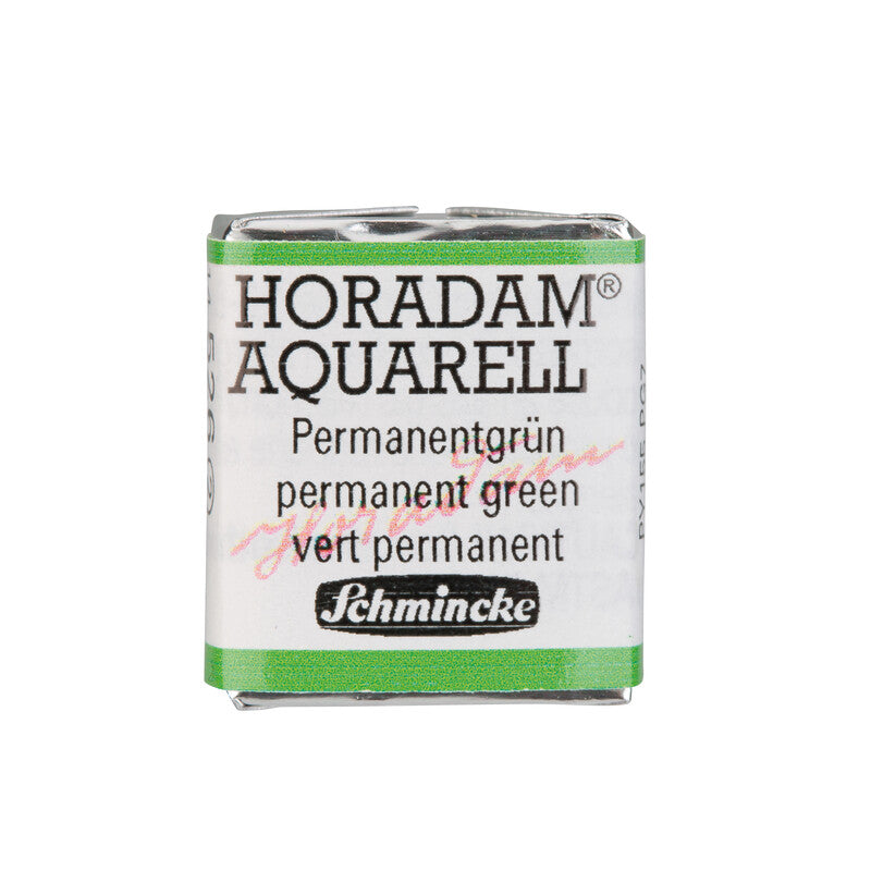 Schmincke HORADAM AQUARELL Watercolour Half Pan - Greens