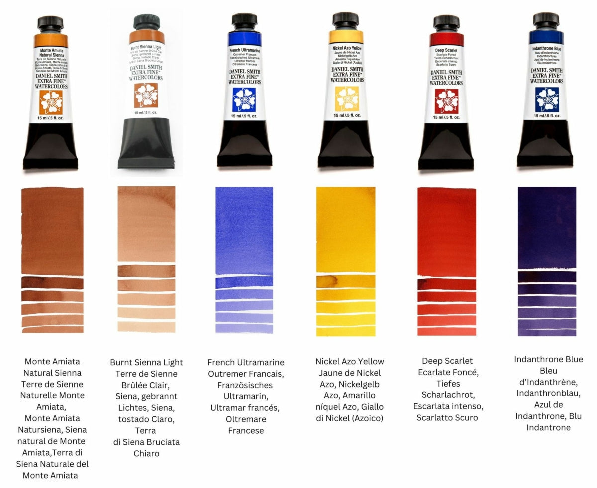 Daniel Smith Extra Fine Watercolors - Raffaele Ciccaleni's Traditional & Modern Set of 6 - Clearance