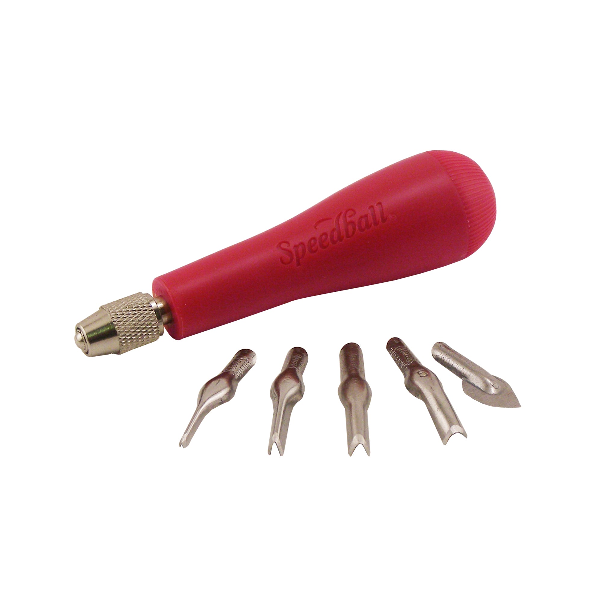 Speedball Lino Cutter Red Handle Set #1 - Set of 6