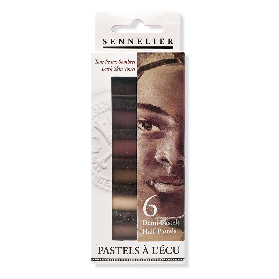 Sennelier Soft Pastels Set - Dark Skin Tones Set of 6