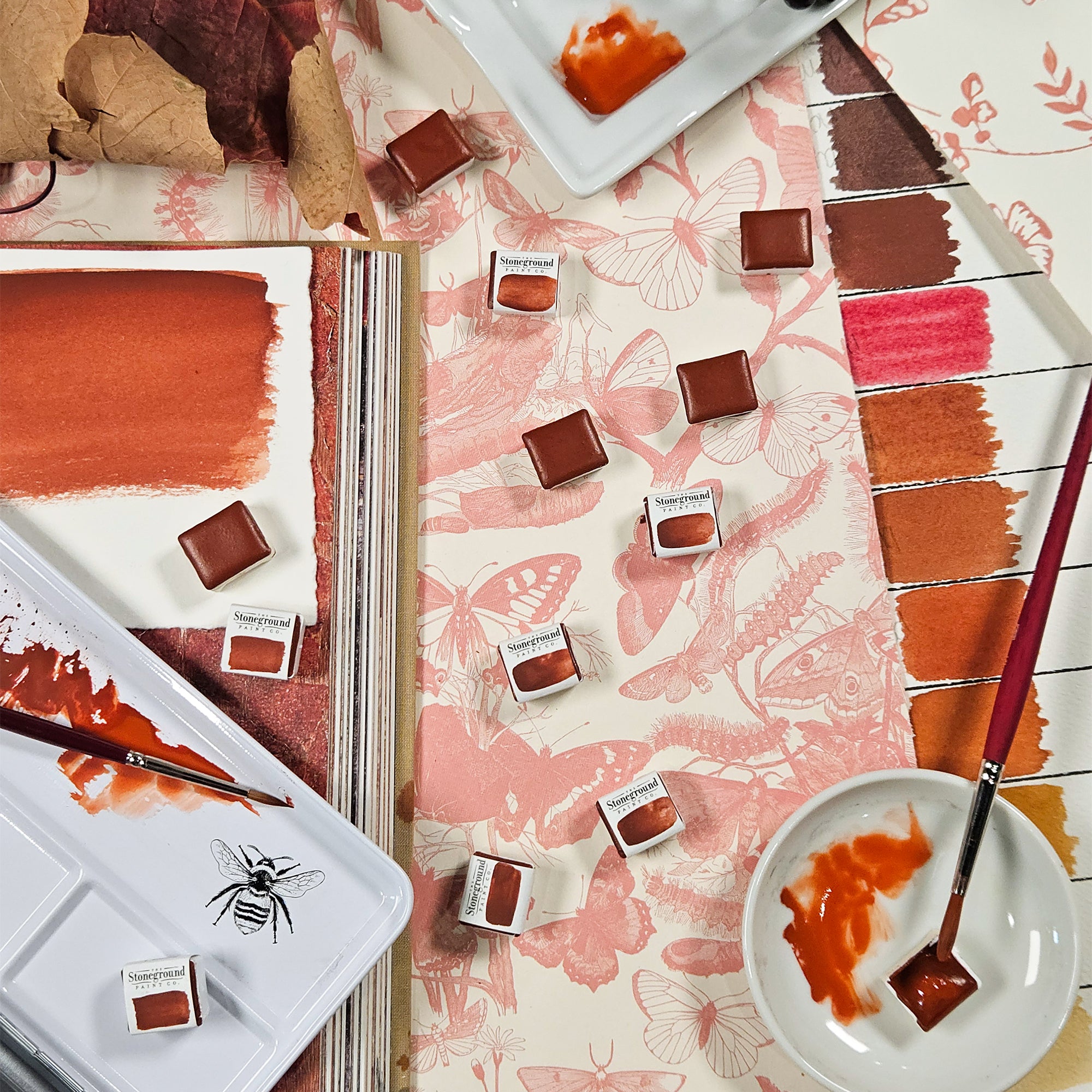 Stoneground Paint Co. Watercolour Half Pans