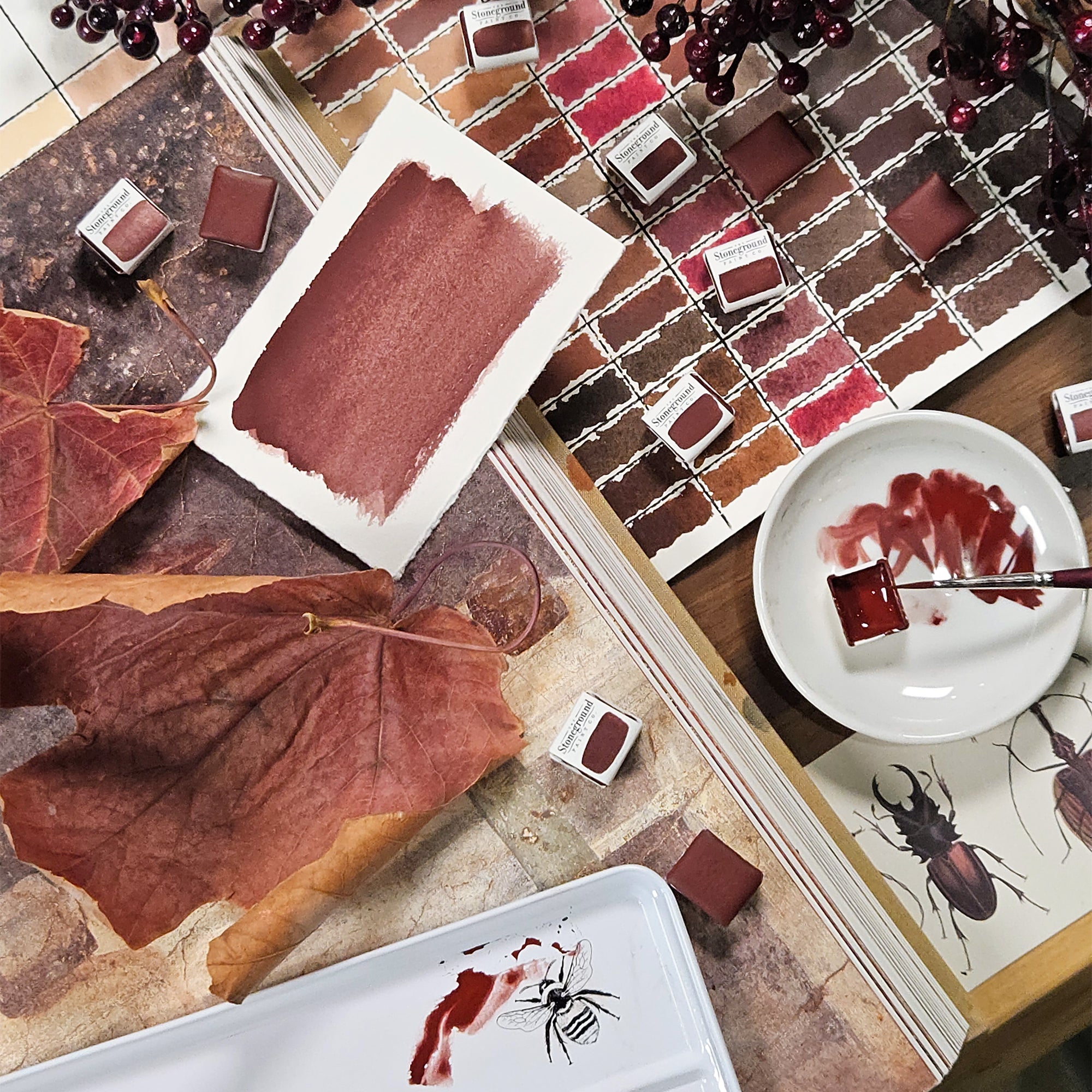 Stoneground Paint Co. Watercolour Half Pans