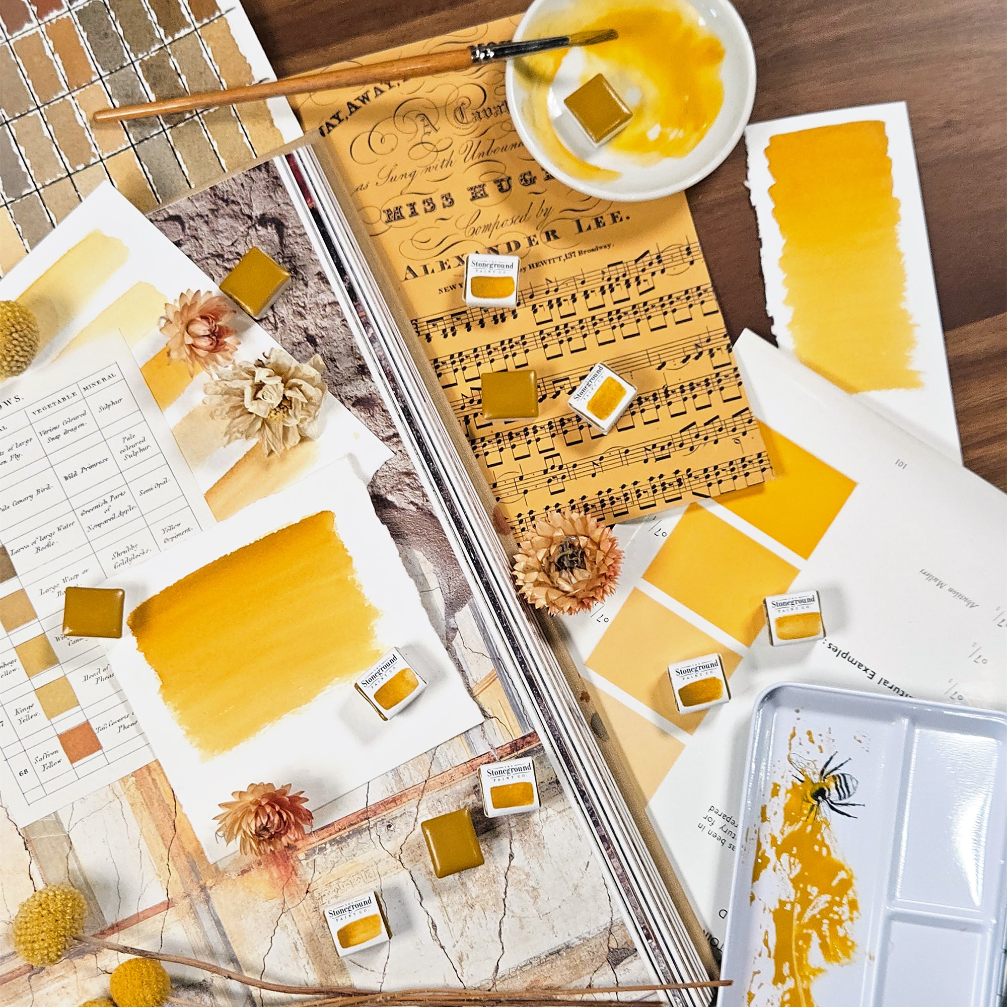 Stoneground Paint Co. Watercolour Half Pans