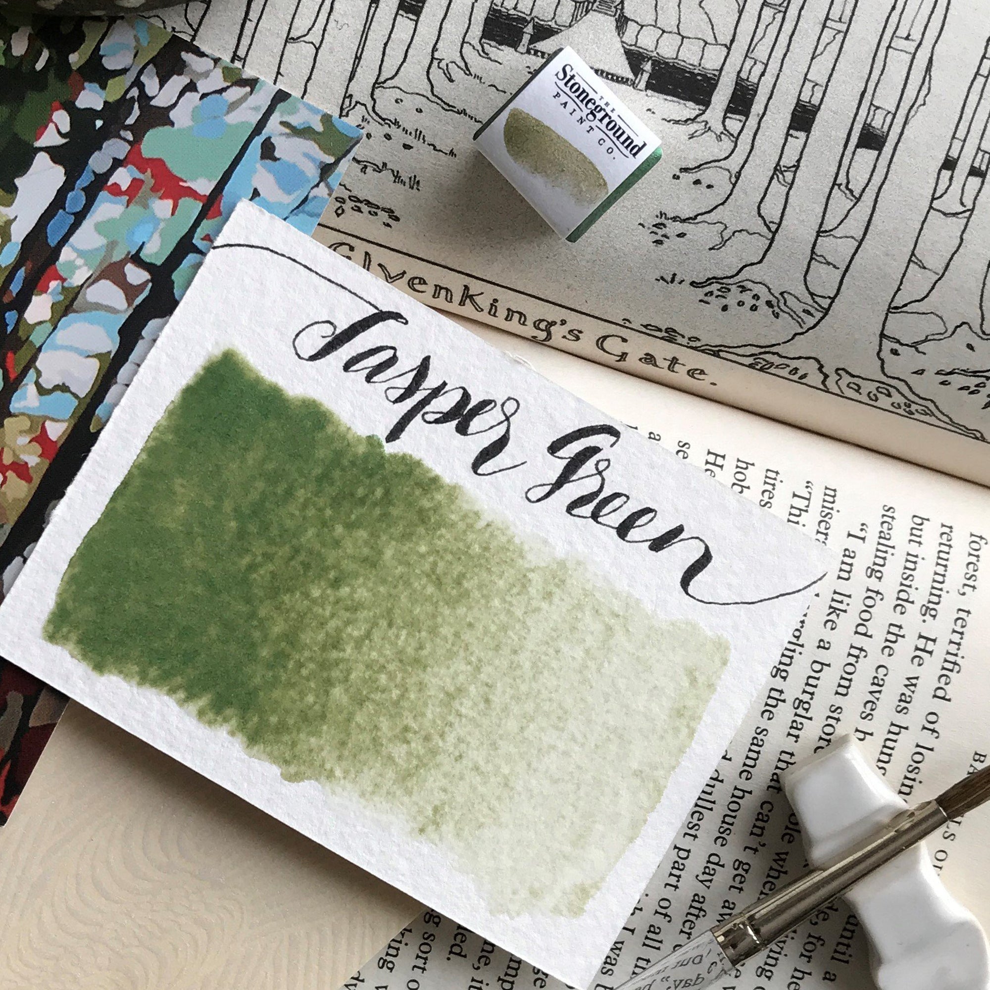 Stoneground Paint Co. Watercolour Half Pans - Pearlescent Colours