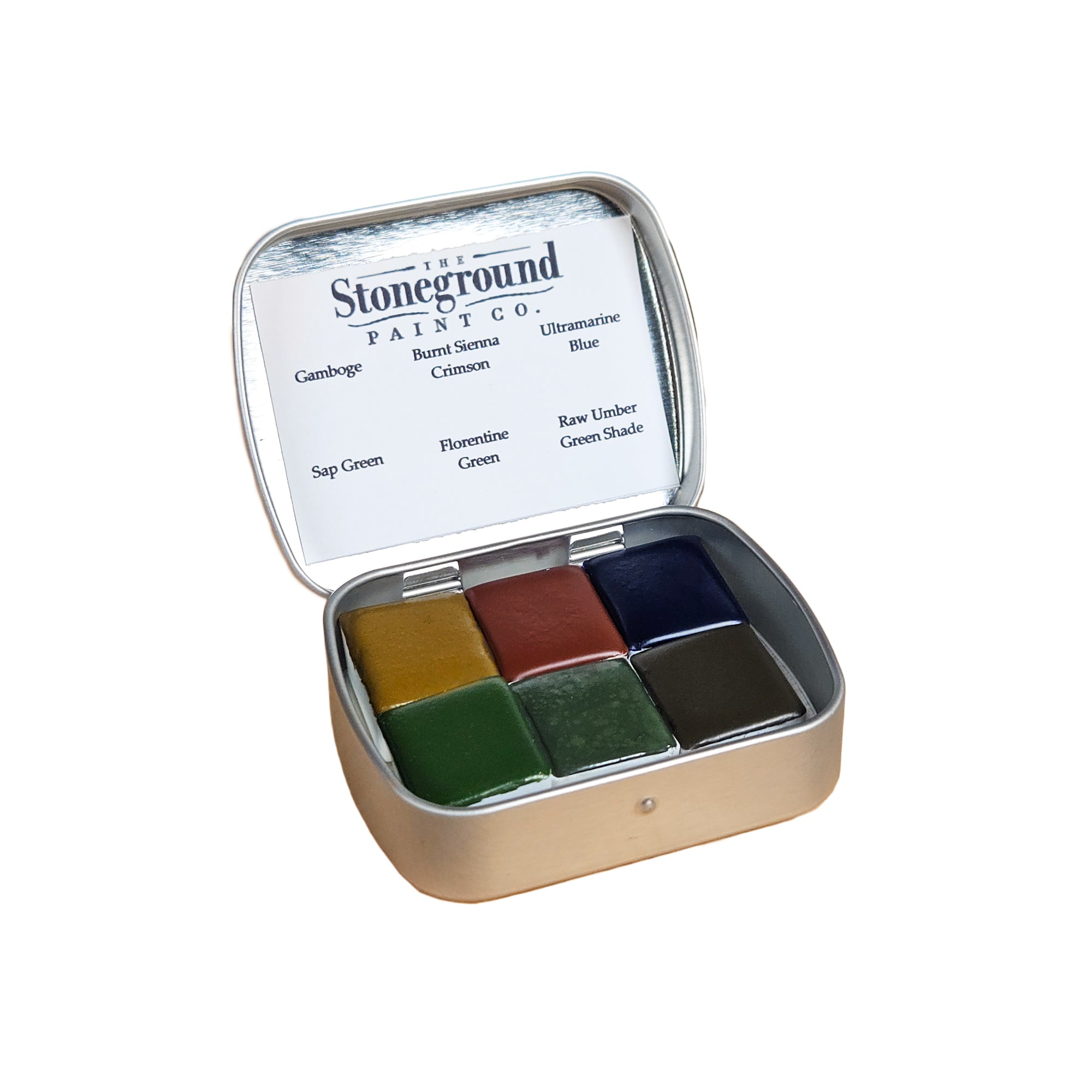 Stoneground Watercolour Half Pan Set of 6 - Rocky Mountain Palette
