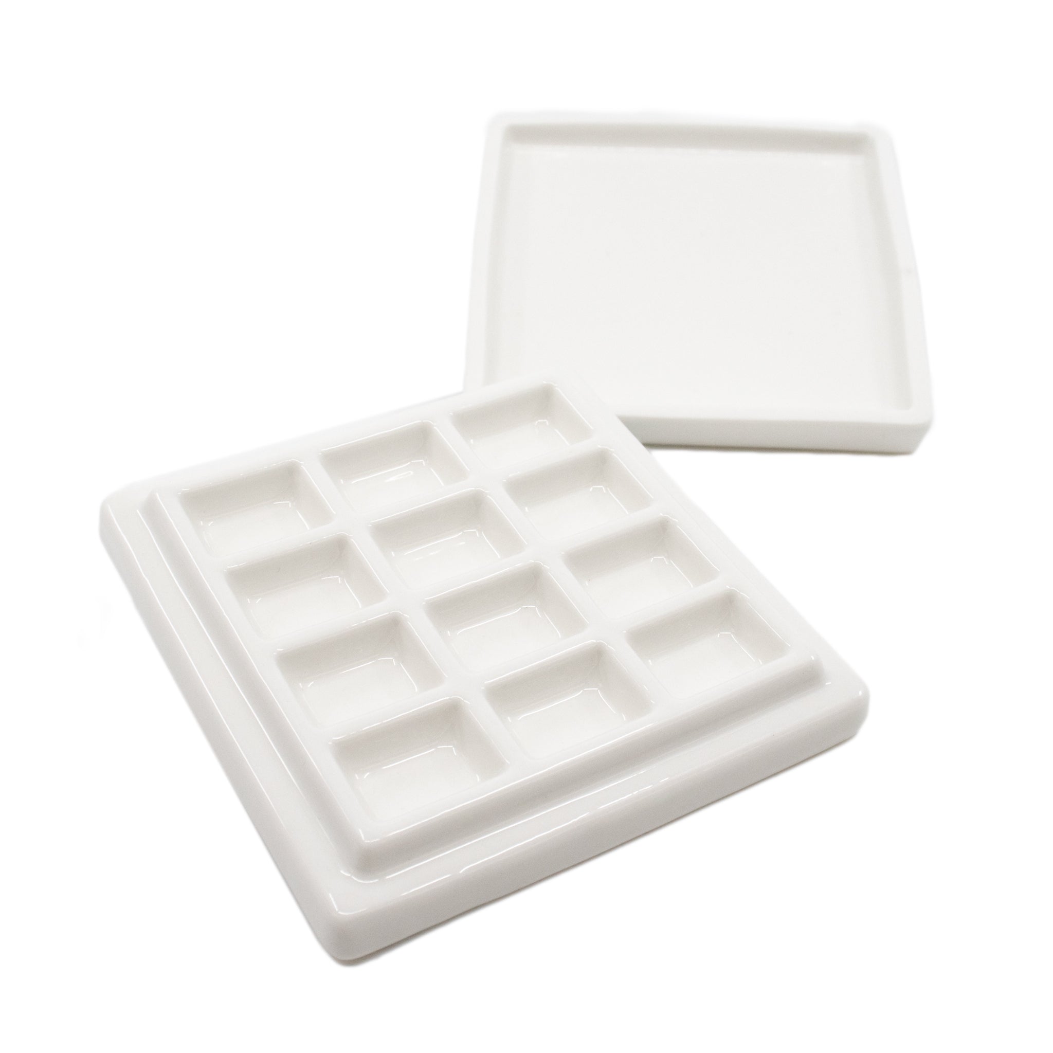 Sinoart Artist Ceramic Palette – Square, 12 Wells