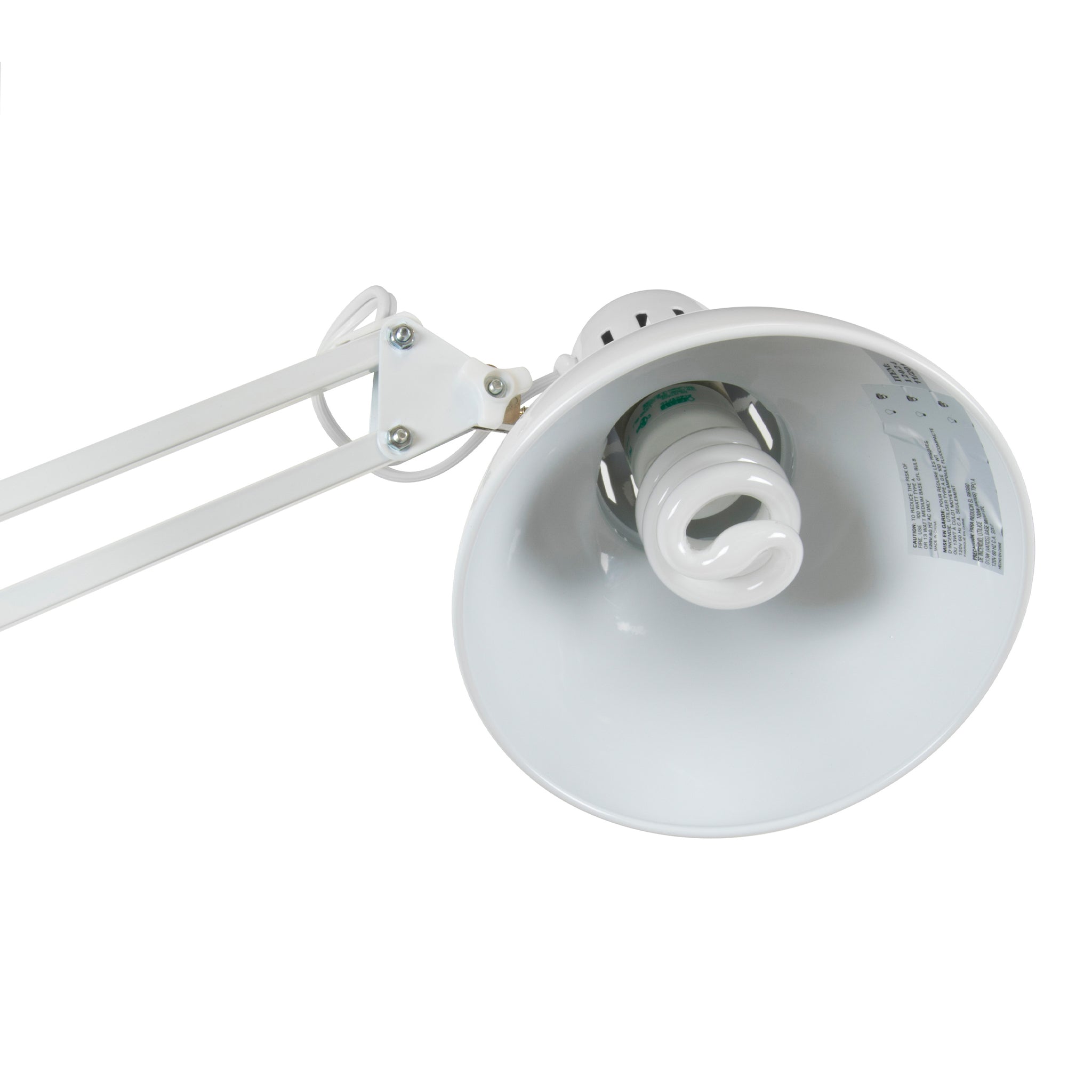 Studio Designs Swing Arm Lamp With LED Bulb - White (Special Order)