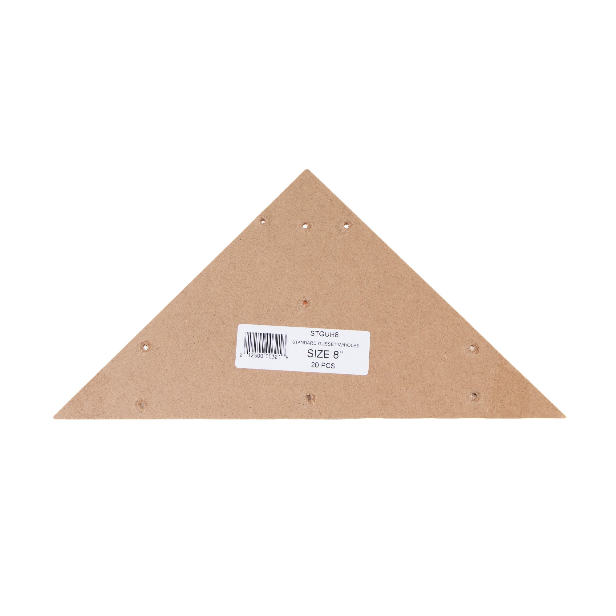 Standard 8" Corner Gusset - Pre-Drilled