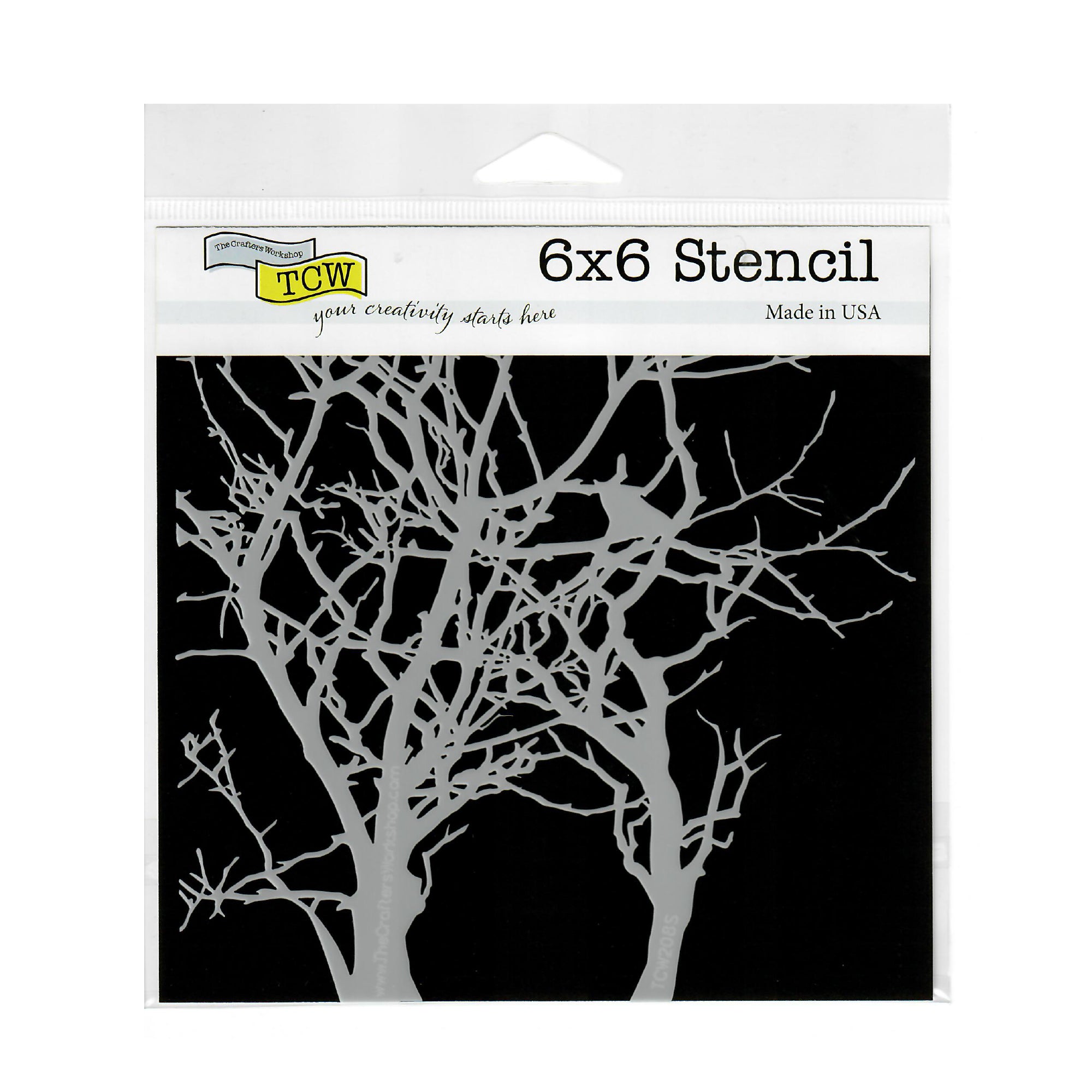 The Crafter's Workshop Stencil 6" x 6" - Branches