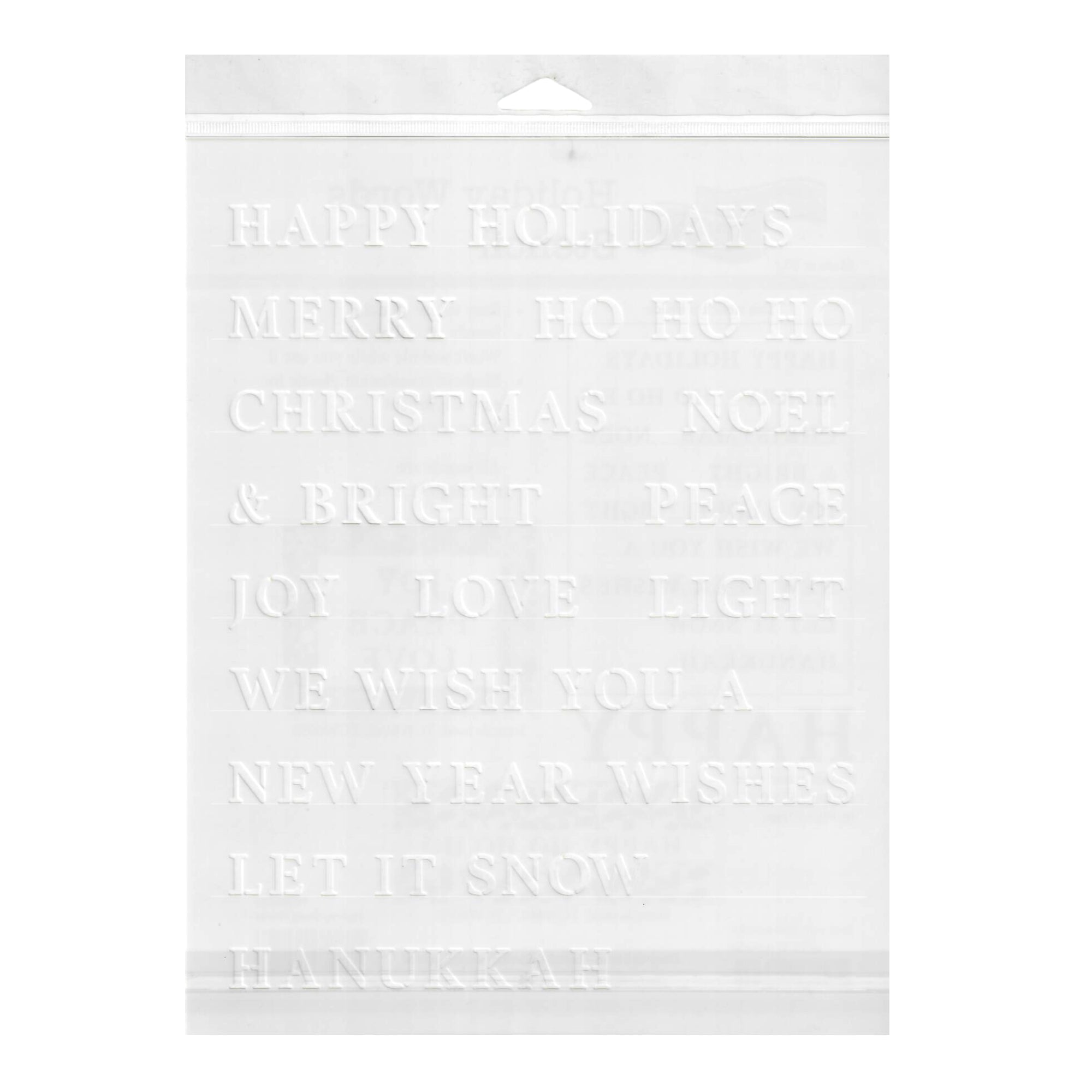 The Crafter's Workshop Stencil 8.5" x 11" - Holiday Good Words