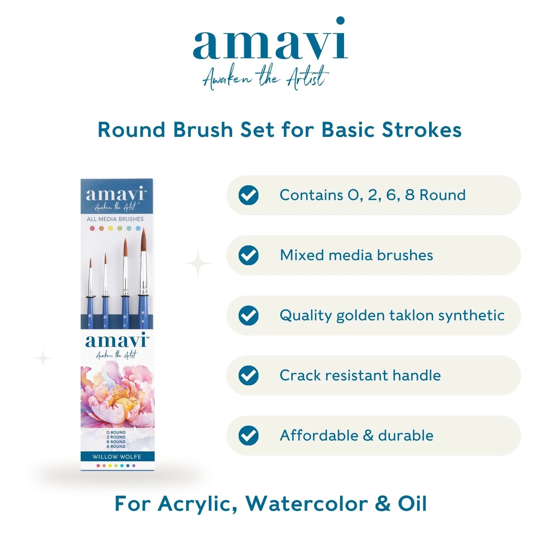 Willow Wolfe Amavi Basic Strokes Set of 4