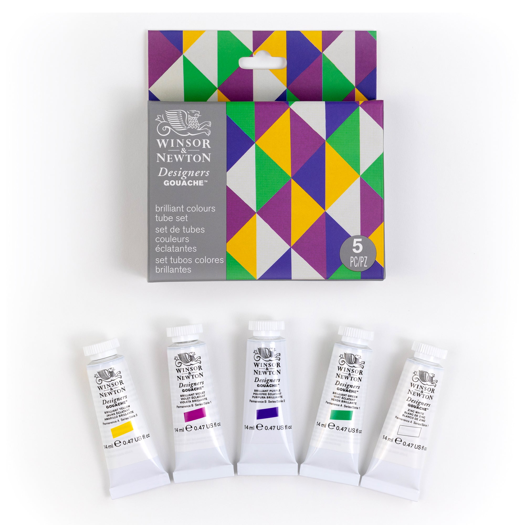 Winsor & Newton Designers Gouache Brilliant Set of 5