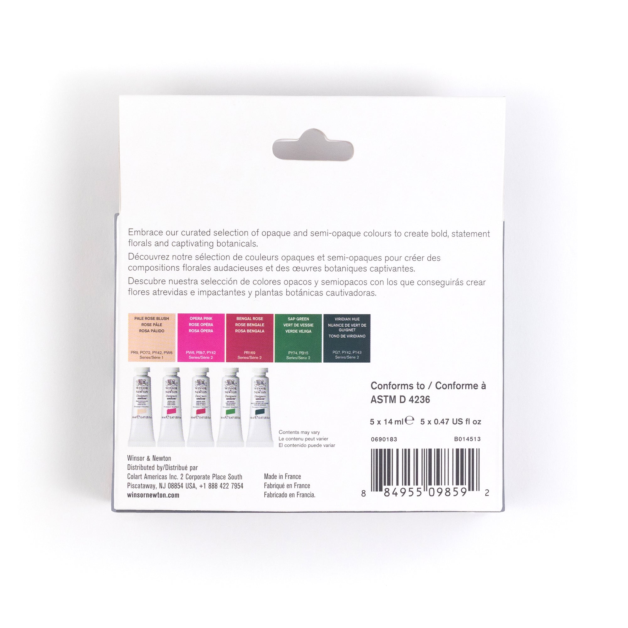 Winsor & Newton Designers Gouache Botanical Set of 5