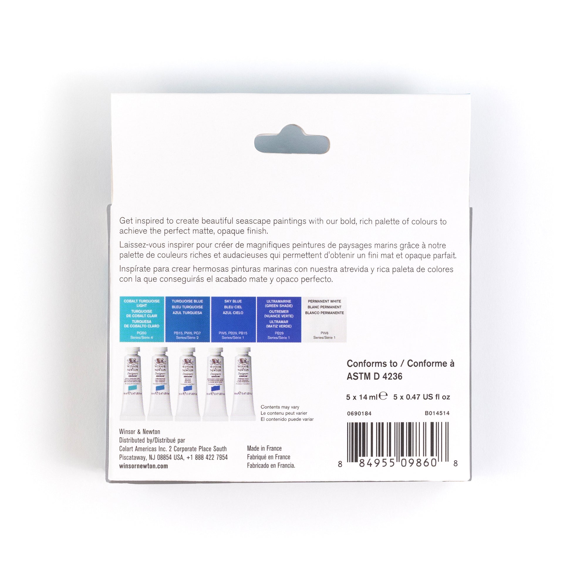 Winsor & Newton Designers Gouache Seascape Set of 5