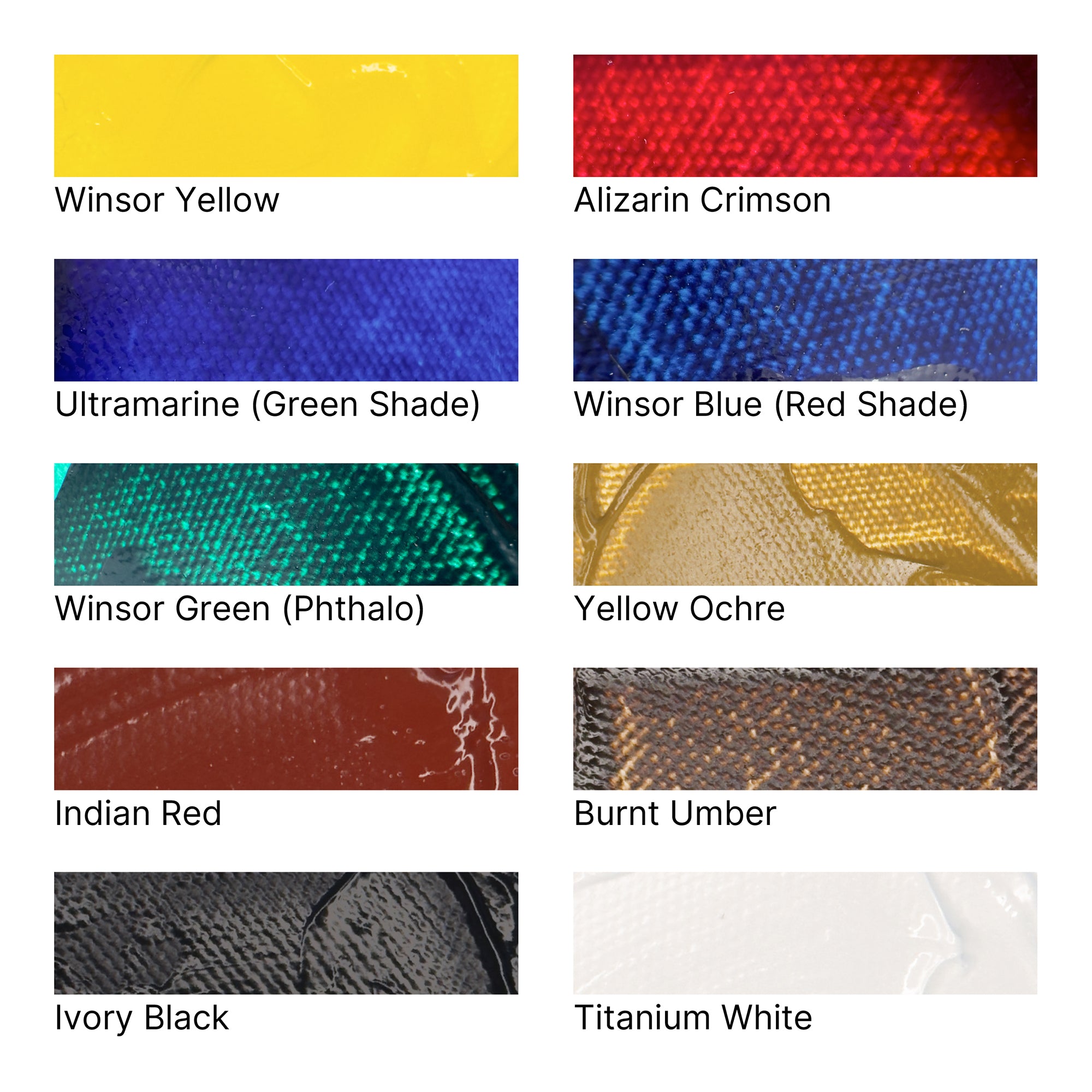 Winsor & Newton Artists' Oil Colours - Introductory Set of 10 x 21ml