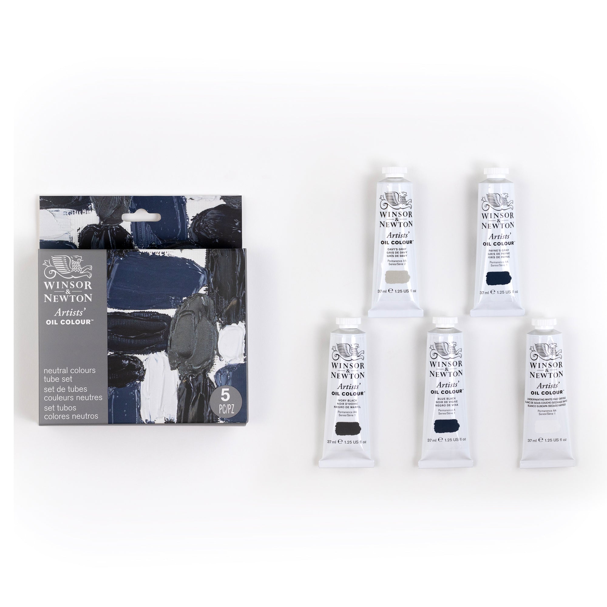 Winsor & Newton Artists' Oil Colours - Neutral Set of 5