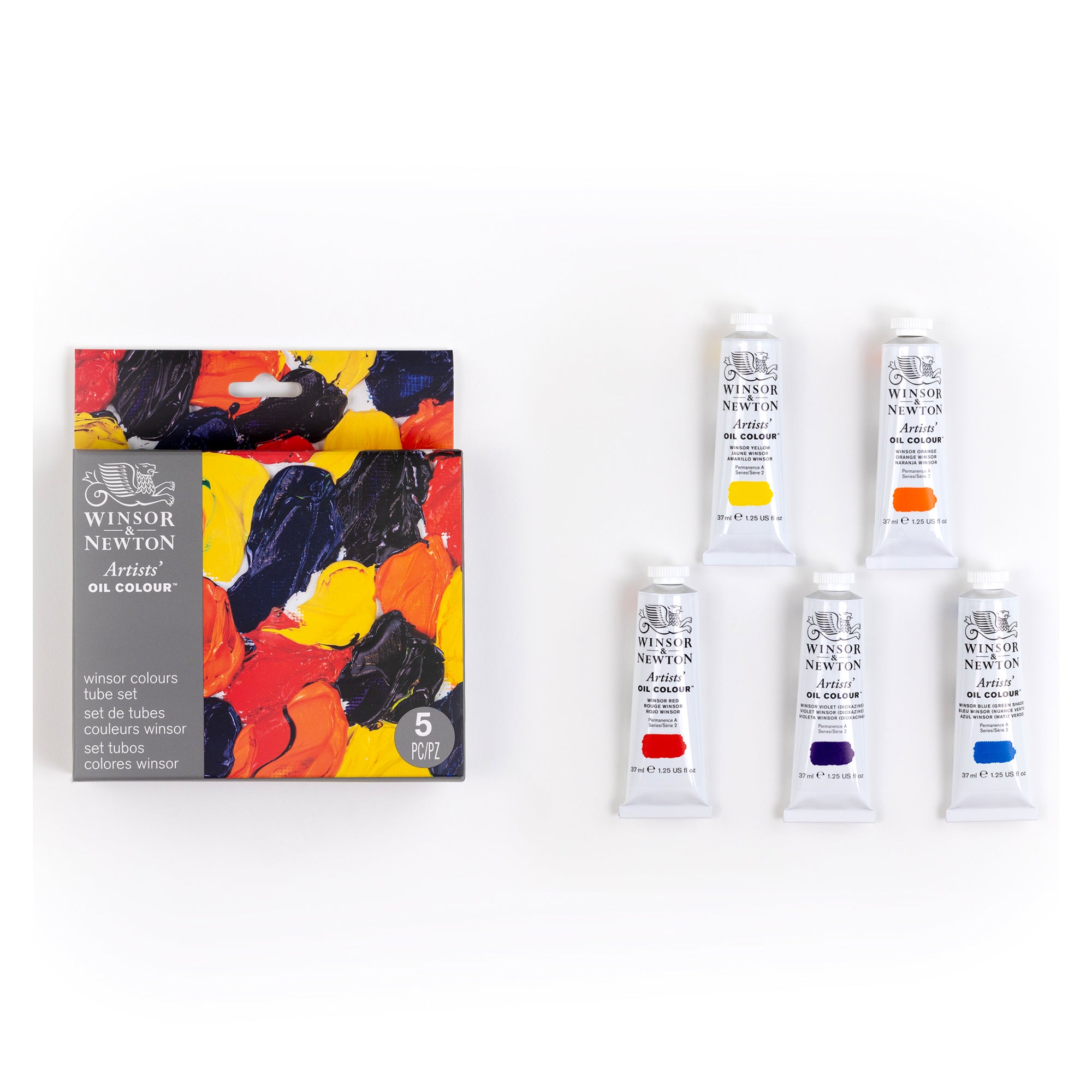 Winsor & Newton Artists' Oil Colours - Winsor Set of 5