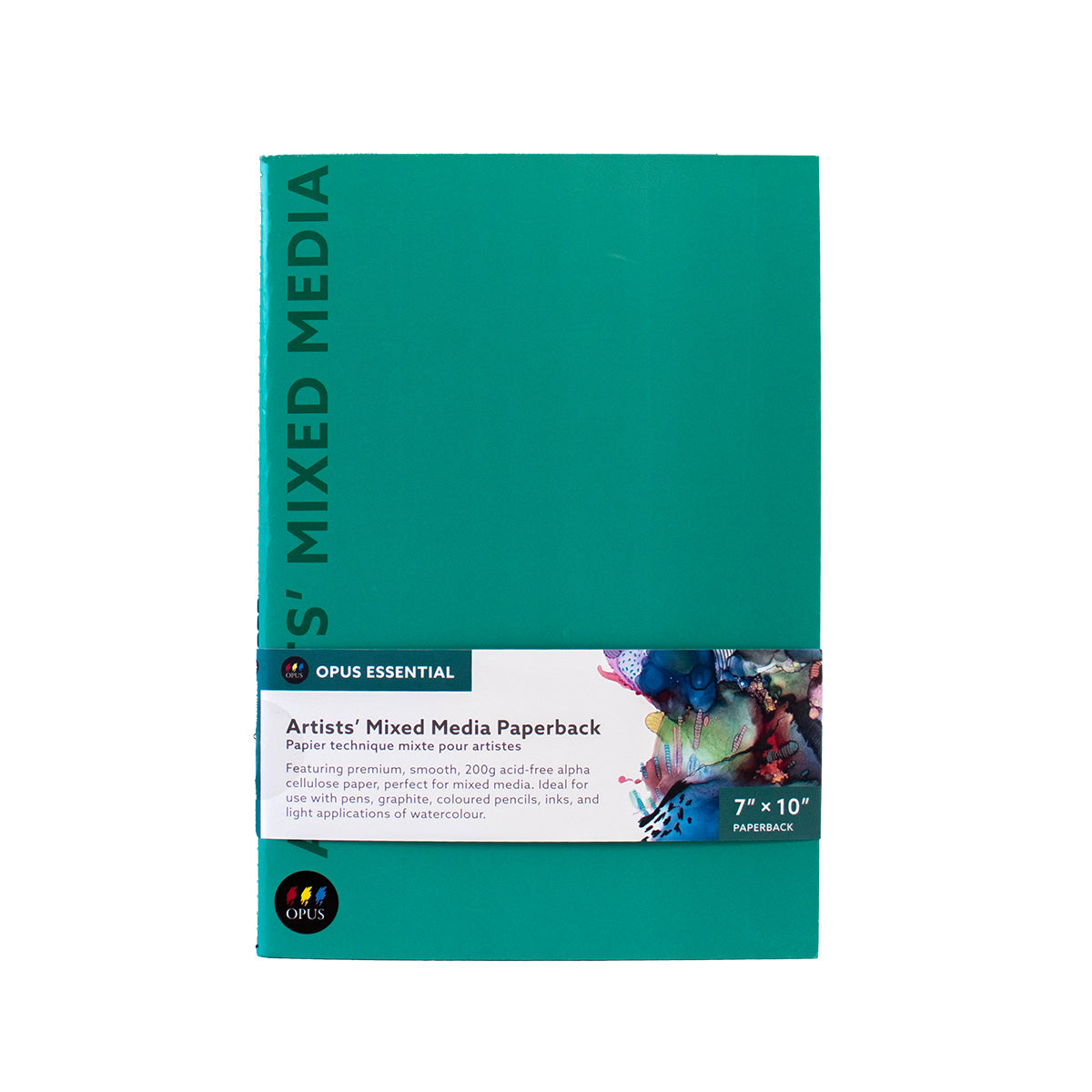 Opus Essential Artists' Mixed Media Paperback Book (Portrait) - 10" x 7"