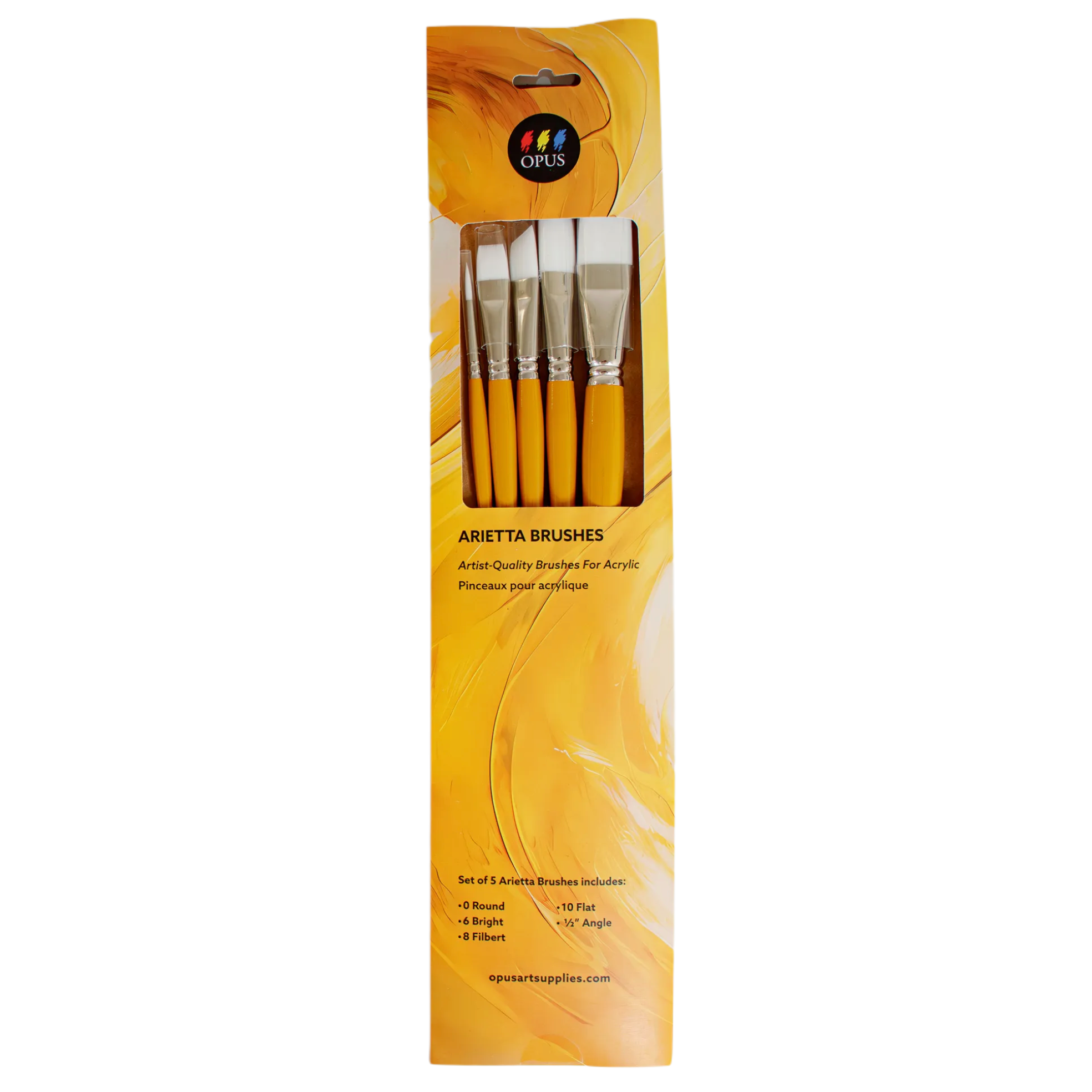 Opus Arietta Acrylic Brush Set of 5