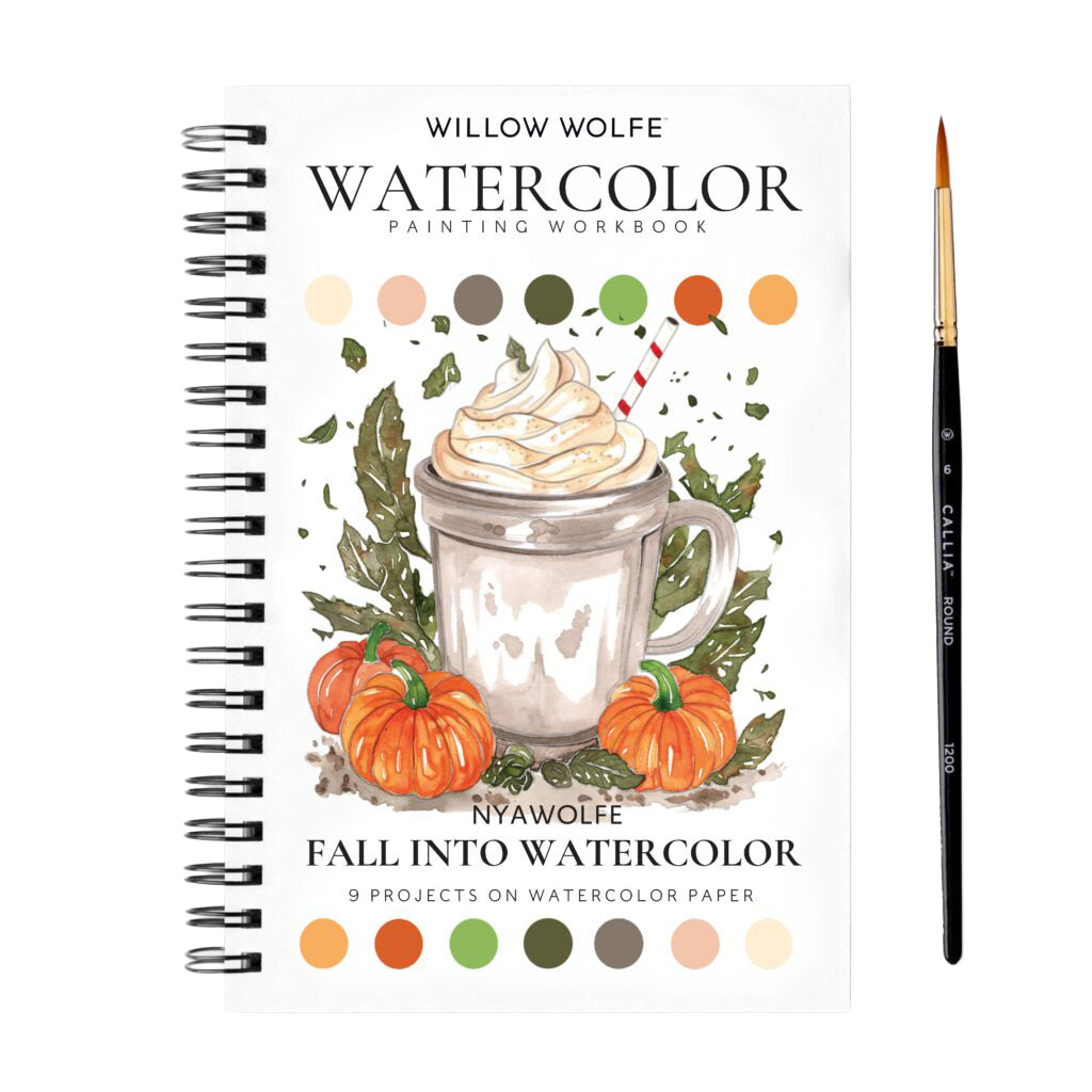 Willow Wolfe Watercolor Workbook - Fall Into Color