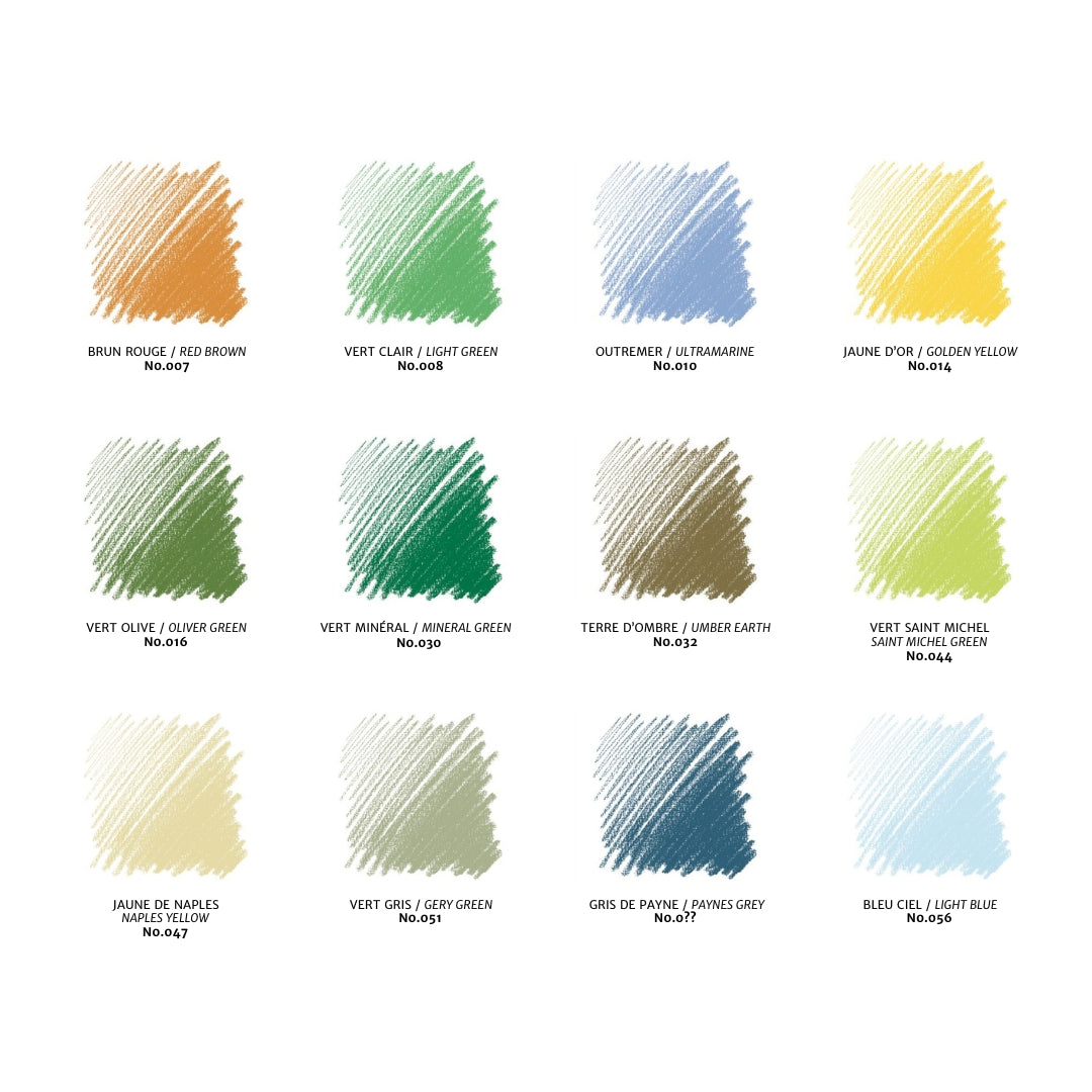 Conte Sketching Crayon Set Assorted Set of 24