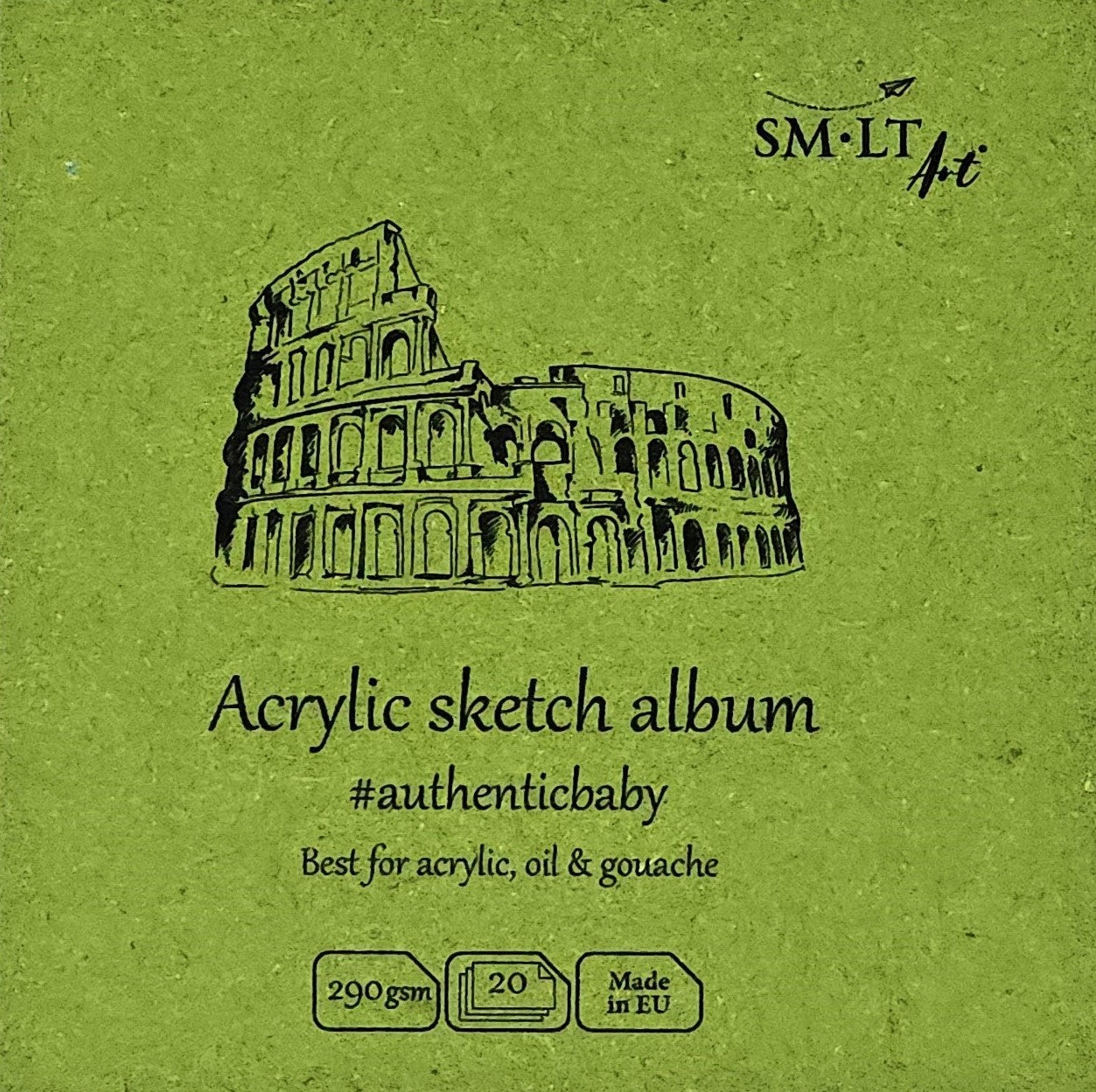 SM•LT #Authenticbaby Acrylic Sketch Album – 3.5" x 3.5"