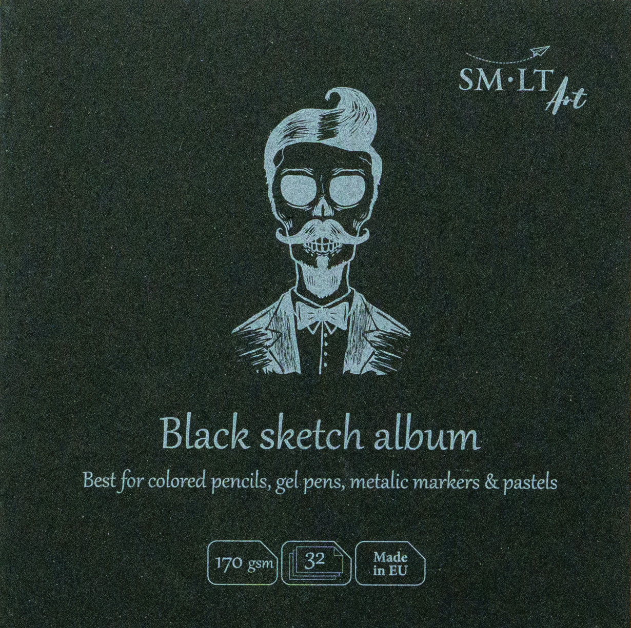 SM•LT Layflat Black Sketch Album – 5.5" x 5.5"