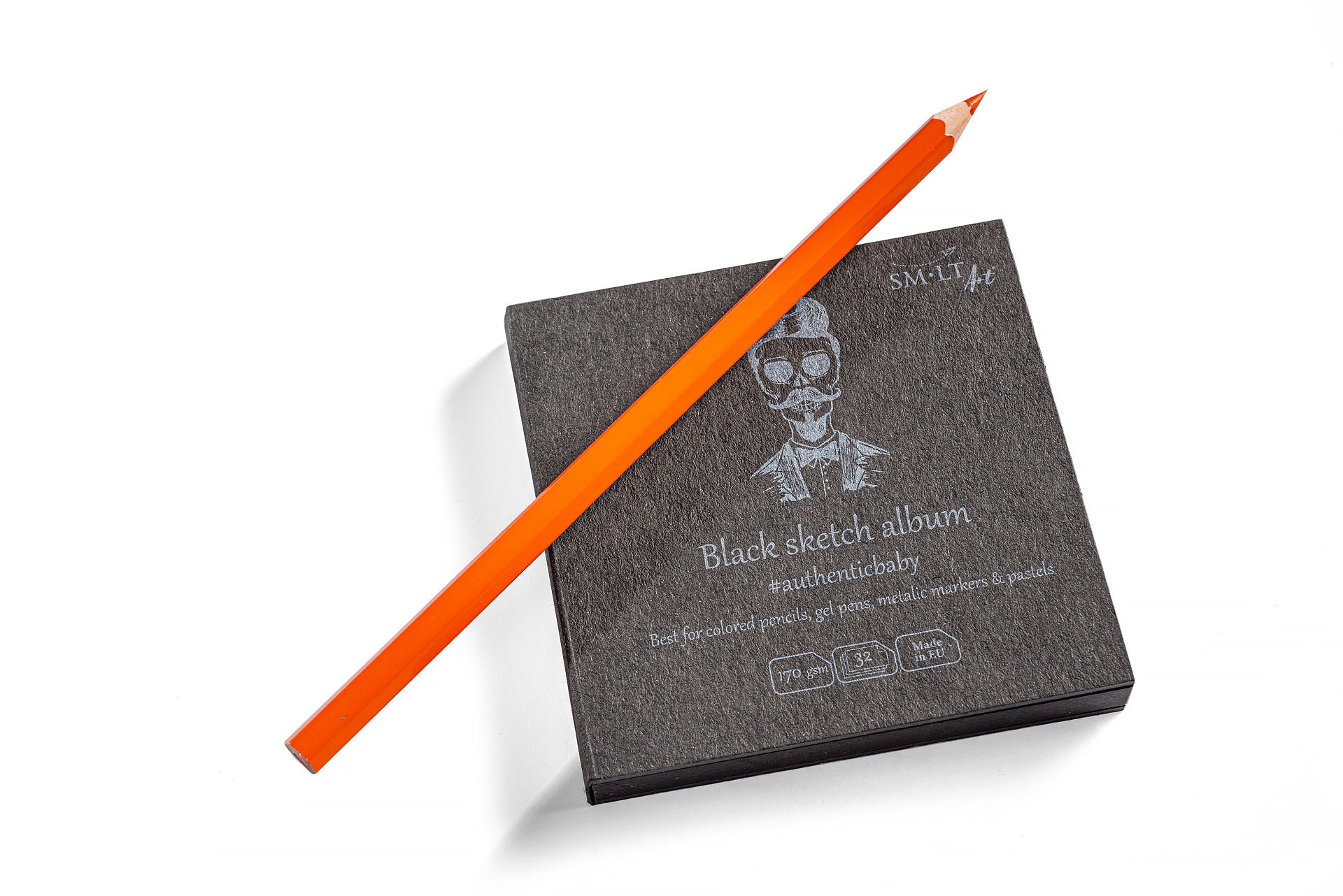 SM•LT #Authenticbaby Black Sketch Album – 3.5" x 3.5"