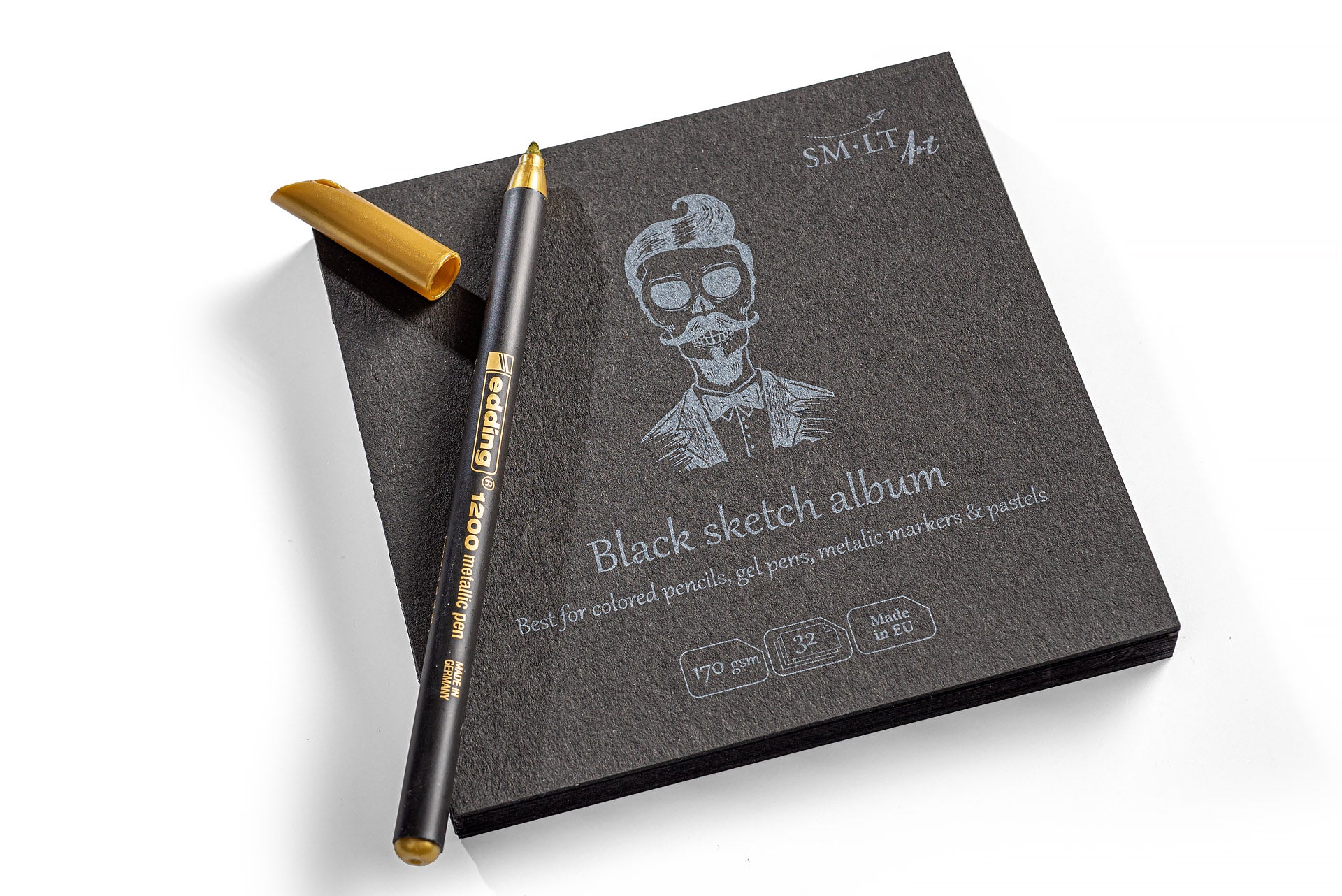 SM•LT Layflat Black Sketch Album – 5.5" x 5.5"