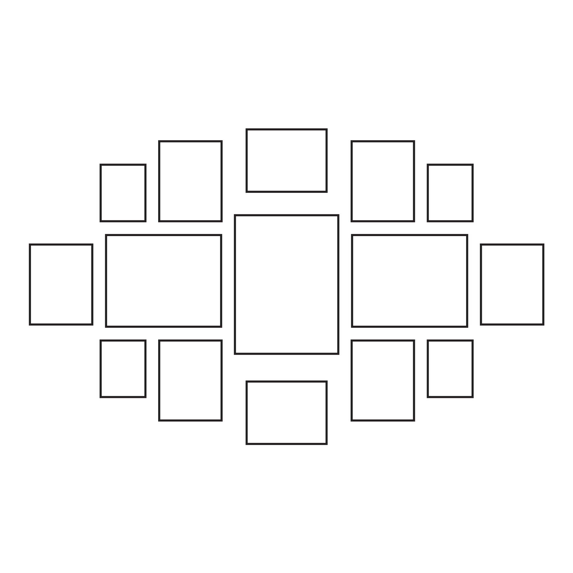 Cypress Frame Gallery Wall - Boulevard (Black)