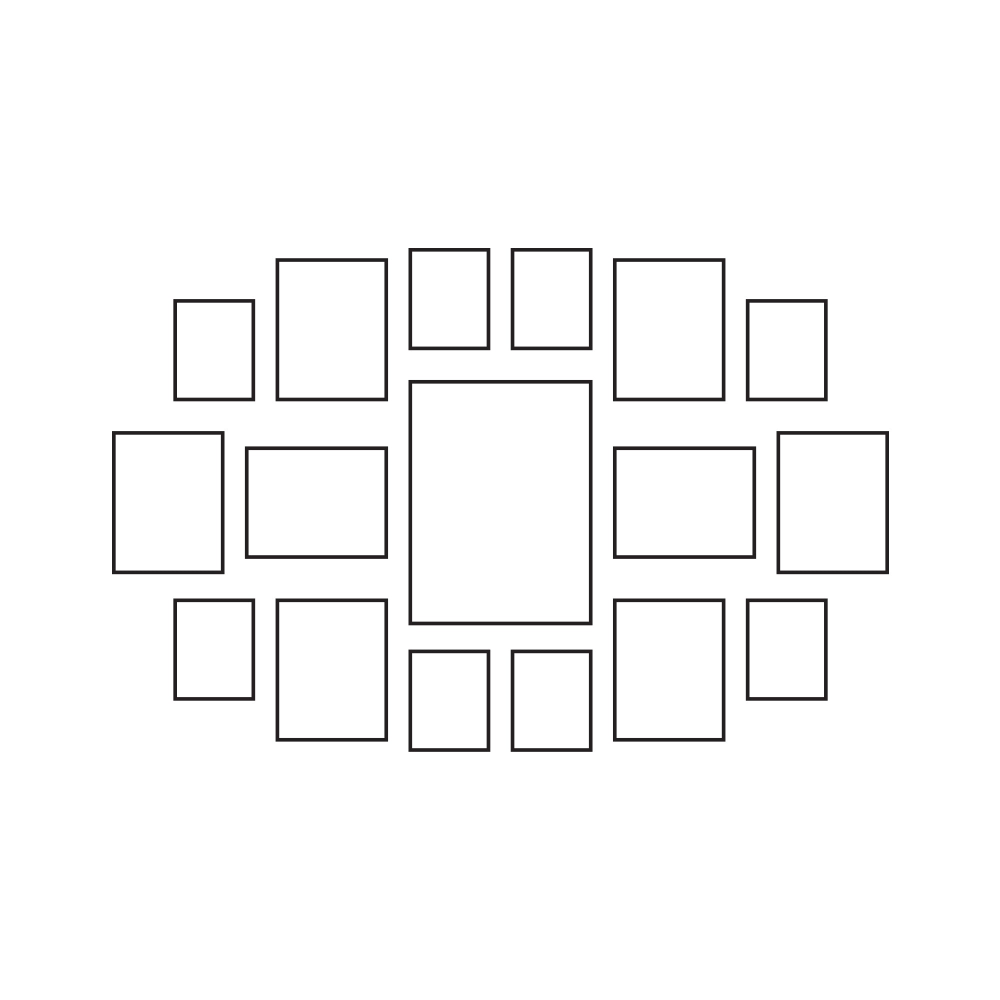 Cypress Frame Gallery Wall - Manor (Black)