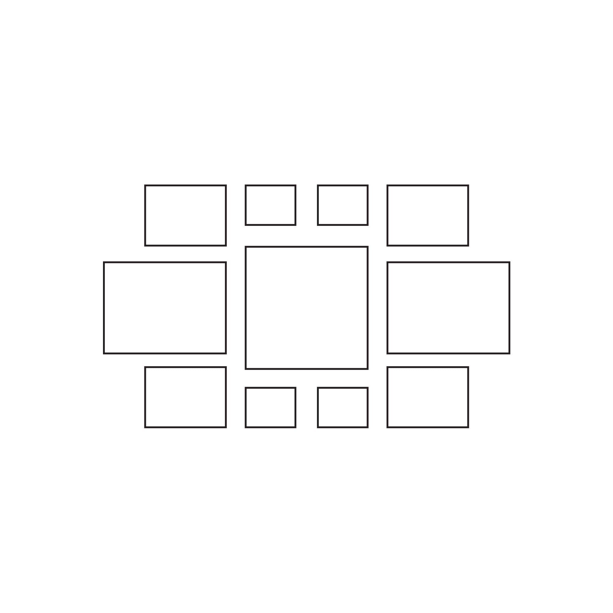 Luna Shadow Frame Gallery Wall - Hearth (Black)